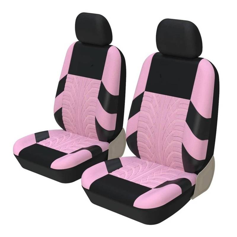 APNWVFO Sitzbezügesets Für Suzuki Crossover Reifenspur Stil Vordere Paar Autositzbezüge Universal Fit Für Die Meisten Autos Autositzüberzug(Pink) von APNWVFO