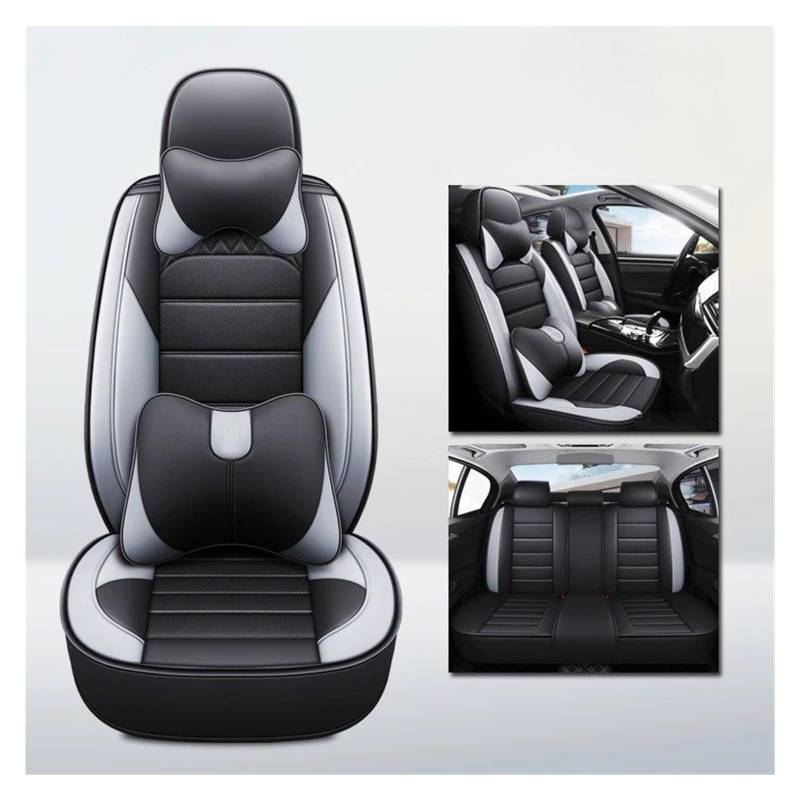 APNWVFO Sitzbezügesets Für Suzuki Für Kizashi Für Jimny Für Ignis Für Grand Für Vitara Universelle Autositzbezüge Autositzüberzug(B-Black Grey 5seat) von APNWVFO