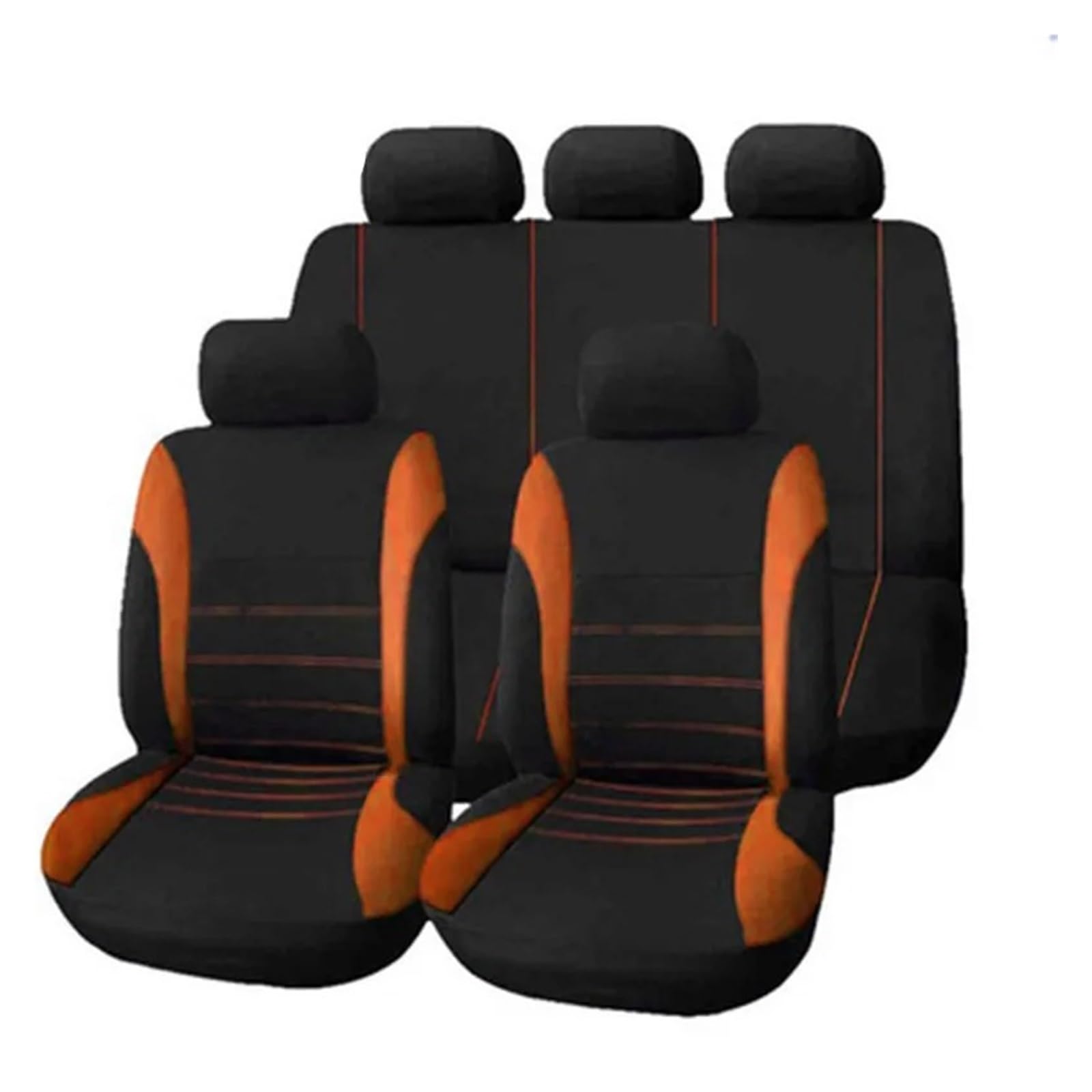 APNWVFO Sitzbezügesets Für Suzuki Für Kizashi Für Swift Für Vitara SX4 Auto Sitzbezüge Automobil Sitzkissen Schutz Abdeckung Autositzüberzug(ZT05-5Seats-orange) von APNWVFO