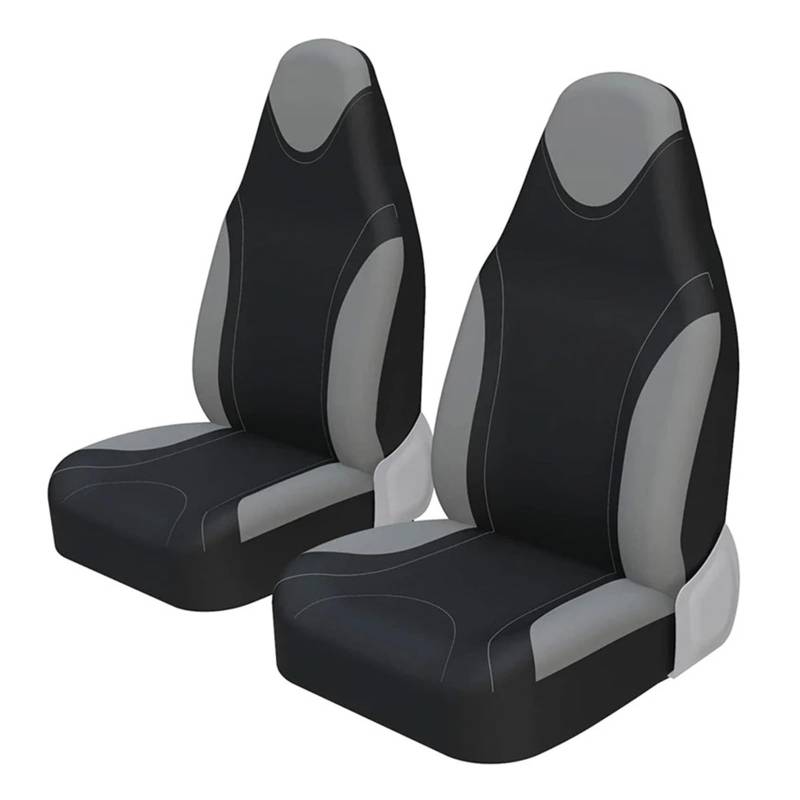 APNWVFO Sitzbezügesets Für Toyota Für Aygo Front Eimer Stil Auto Sitzbezüge Universal Für Autos LKW SUV Sitz Schutz Autositzüberzug(2Piece Gray) von APNWVFO