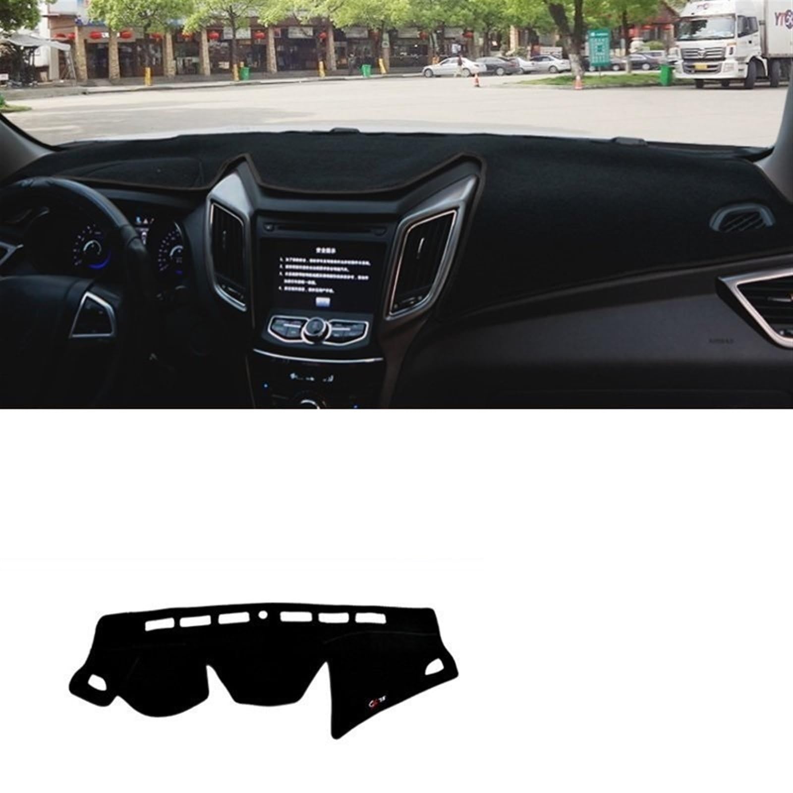 Armaturenbrett Abdeckung Matte Für Changan CS75 2013-2017 2018 2019 2020 2021 2022 Auto Dashboard Abdeckung Matten Sonnenschutz Pads Instrument Panel Teppiche Shade Board Pad(2013-2017 Black Side) von APNWVFO