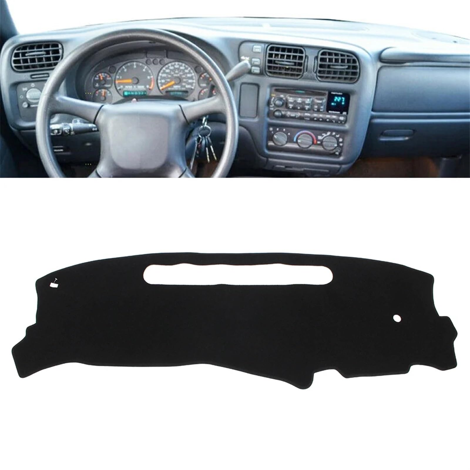 Armaturenbrett Abdeckung Matte Für Chevy S10 1998 1999 2000 2001 2002 2003 2004 Links Stick Schwarz Auto Dash Matte Dashboard Abdeckung Dashmat Shade Board Pad von APNWVFO