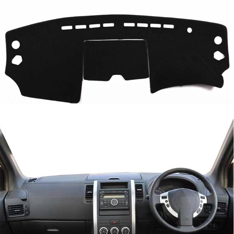 Armaturenbrett Abdeckung Matte Für Nissan Für X-Trail Für Xtrail T31 2008 2009 2010 2011 2012 2013 Dash Schützen Teppich Auto Dashboard Abdeckung Sonnenblende Matte Pad Shade Board Pad(Black(Red Edge) von APNWVFO