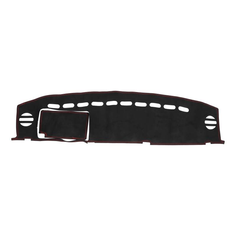 Armaturenbrett Abdeckung Matte Für Toyota FJ Für Cruiser 2007-2014 Mittelkonsole Armaturenbrett Abdeckung rutschfeste Wildleder Schwarz Armaturenbrett Abdeckung Shade Board Pad(Black Red) von APNWVFO