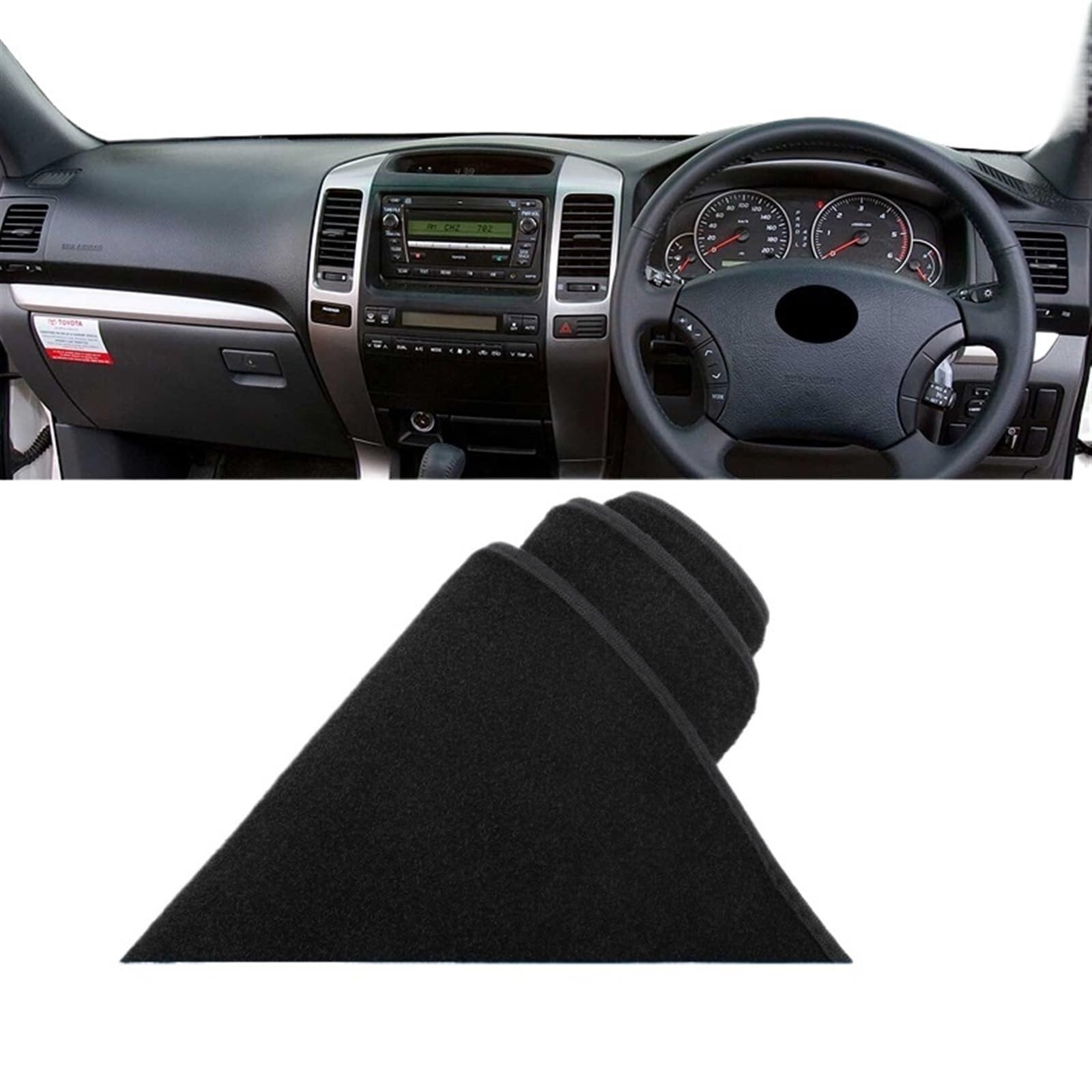 Armaturenbrett Abdeckung Matte Für Toyota Für Land Für Cruiser Für Prado 120 J120 2003-2006 2007 2008 2009 Auto-Armaturenbrett-Abdeckung Vermeiden Sie Lichtmatten Sonnenschutz Shade Board Pad(A RHD Bl von APNWVFO