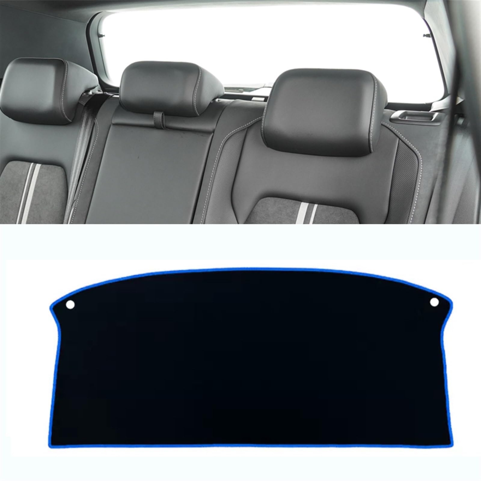 Armaturenbrett Abdeckung Matte Für VW Für Golf 8 MK8 2020 2021 2022 2023 Auto Armaturenbrett Sonnenschutzmatte Instrument Schreibtischabdeckung rutschfeste Unterlage Shade Board Pad(Rear Blue Side) von APNWVFO