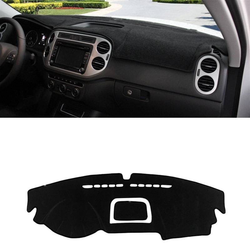 Armaturenbrett Abdeckung Matte Für VW Für Tiguan MK1 MK2 R Linie 2009-2021 2022 Auto Dashboard Vermeiden Licht Pad Instrument Plattform Schreibtisch Abdeckung Matte Teppiche Shade Board Pad(2009-2015 von APNWVFO