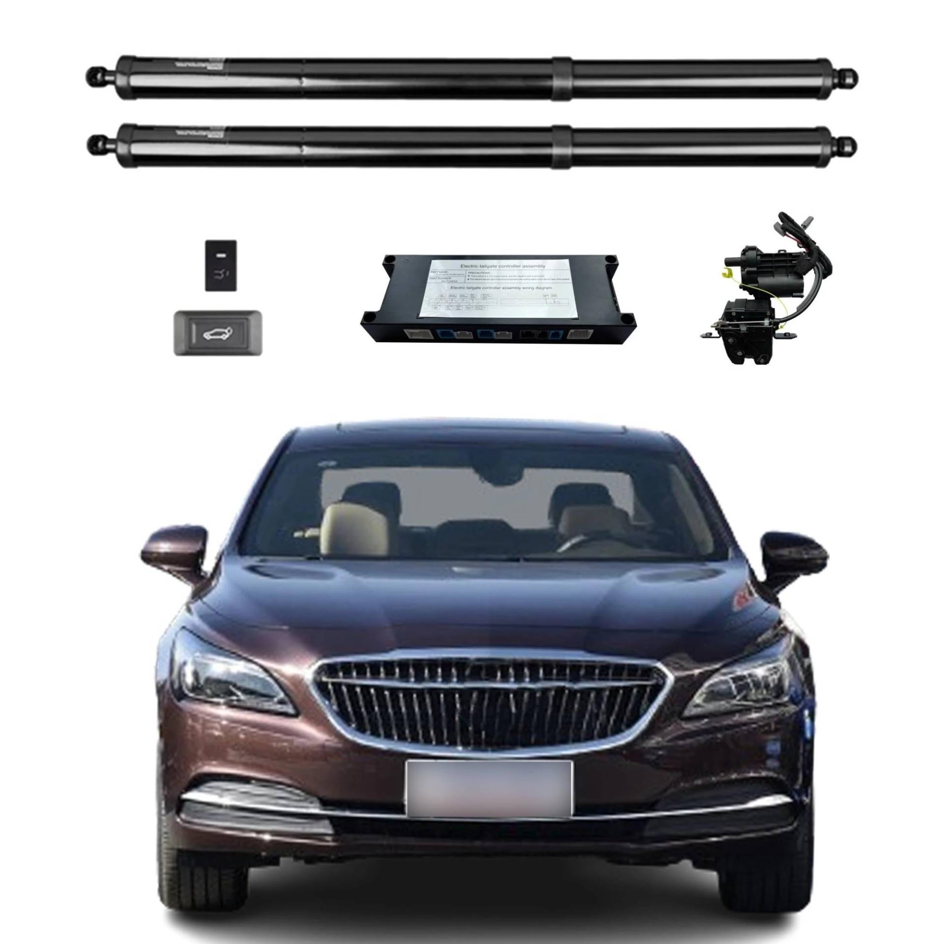 Gasfeder Heckklappendämpfer Für Buick Für LaCrosse 28T 2016-2019 Elektrische Heckklappe Power Back Door Heckklappe Auto Boot Trunk Strut Shock Hubstange Kofferraum Gasfeder(With kick sensor) von APNWVFO