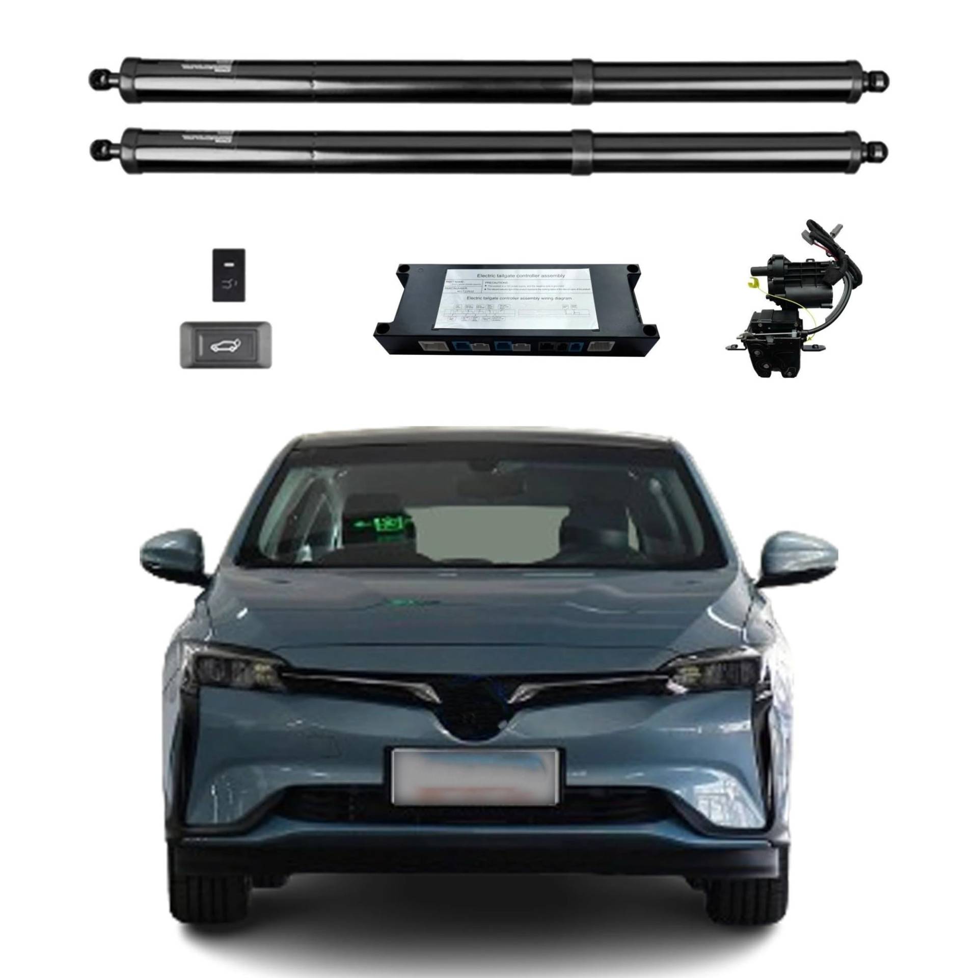 Gasfeder Heckklappendämpfer Für Buick Für Velite 6 2019+ Elektrische Heckklappe Power Zurück Tür Heckklappe Heckklappe Auto Boot Trunk Strut Shock Lift Rod Actuator Kofferraum Gasfeder(Without kick se von APNWVFO