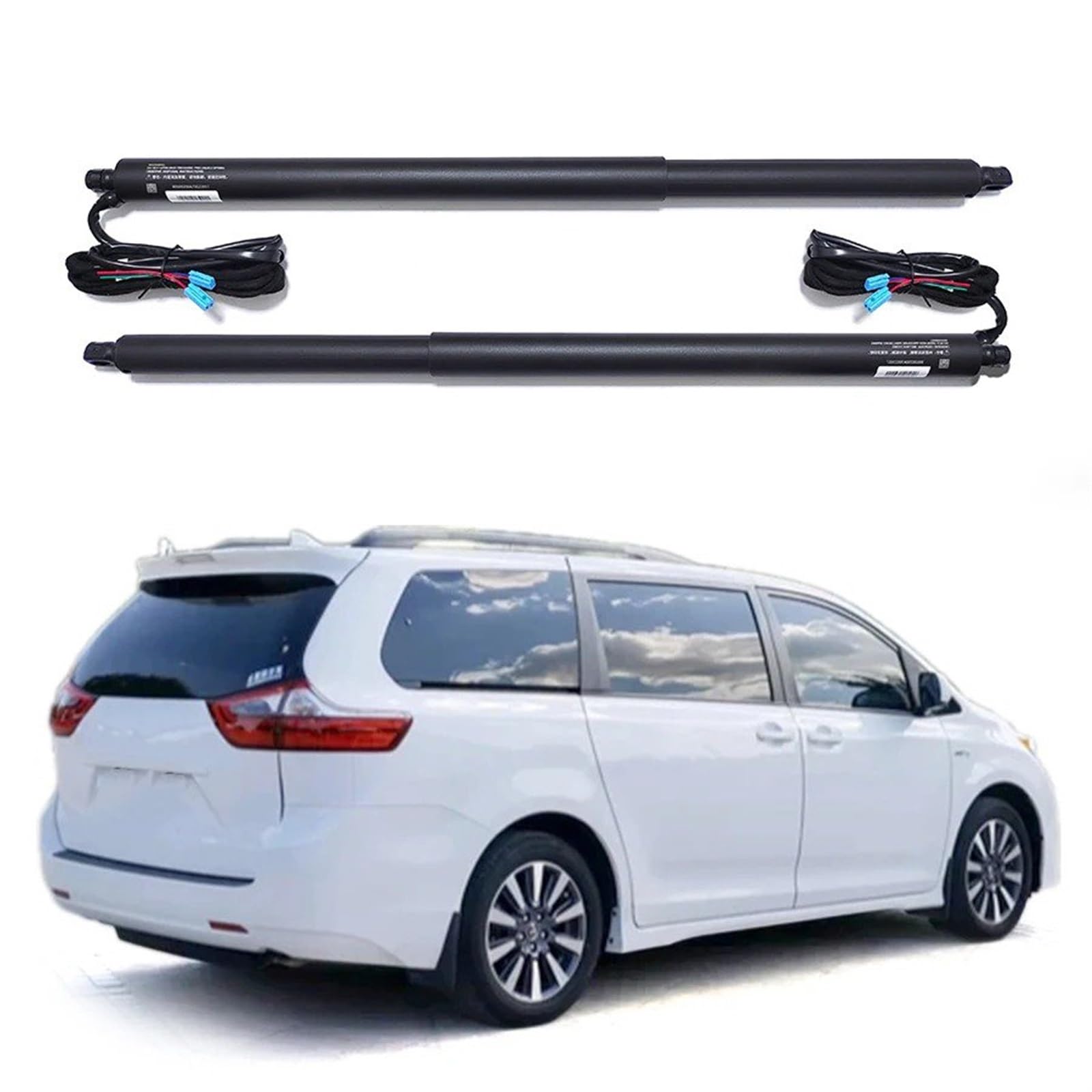 Gasfeder Heckklappendämpfer Für Toyota Für Sienna 2015-2020 Intelligentes Türsystem Automatisches Anheben Elektrische Heckklappe Stoßdämpferstrebe Power Back Trunk Kofferraum Gasfeder(No Foot Sensor) von APNWVFO