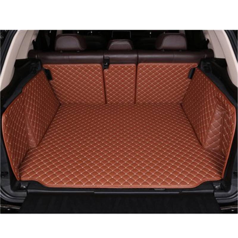 Kofferraummatten Für 2 Serie F22 218i 220i 2014-2019 Leder Kofferraum Matte Teppich Schwanz Cargo-Liner Stamm Boot Matte Liner Pad Kofferraumschutz(Wine red) von APNWVFO