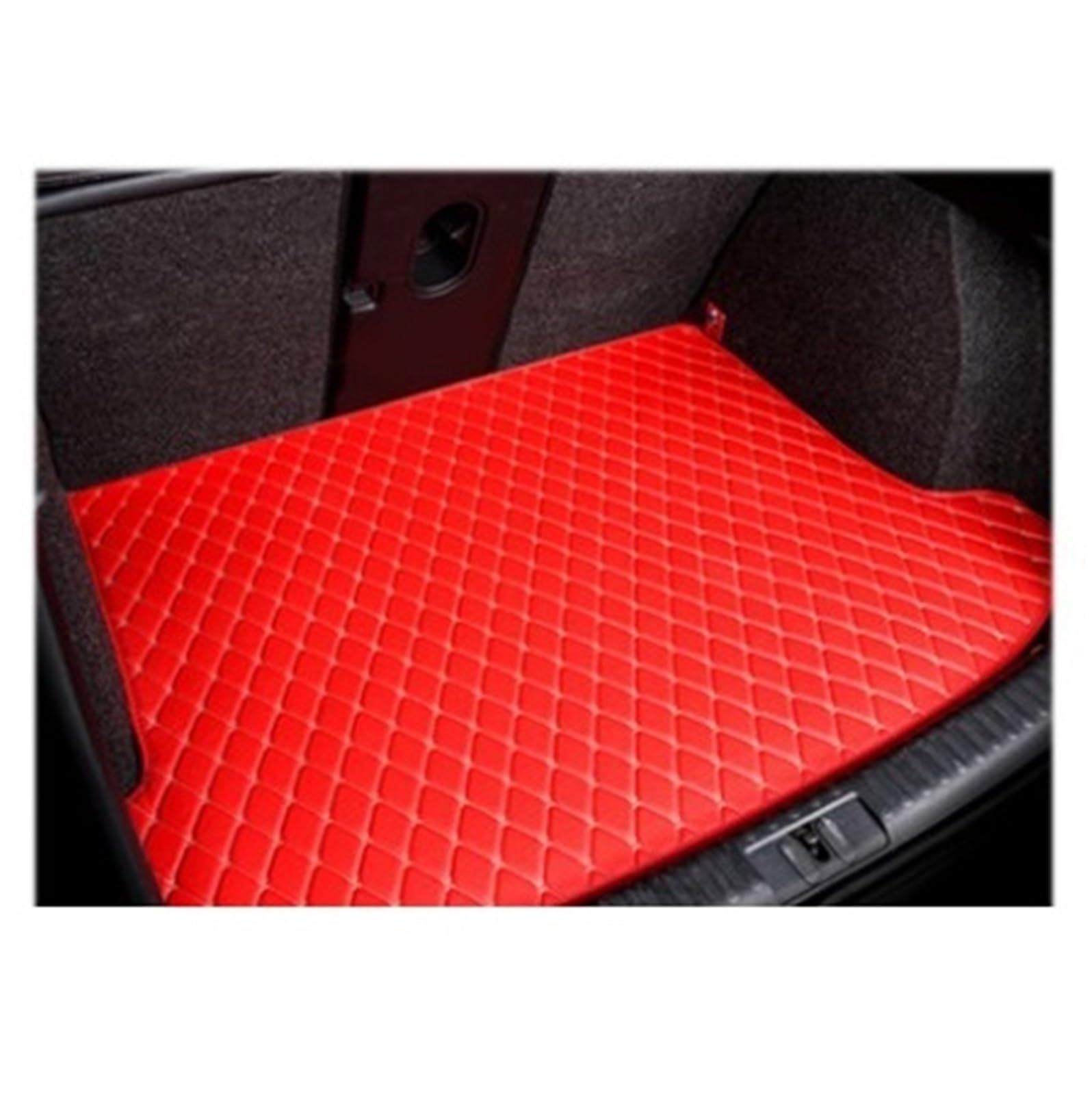 Kofferraummatten Für 5 Series F10 F11 F07 F18 2010 2011 2012 2013 2014 2015 2016 Leder Kofferraum Matte Kofferraum Boot Matte Teppich Schwanz Cargo Liner Liner Pad Kofferraumschutz(D- red) von APNWVFO