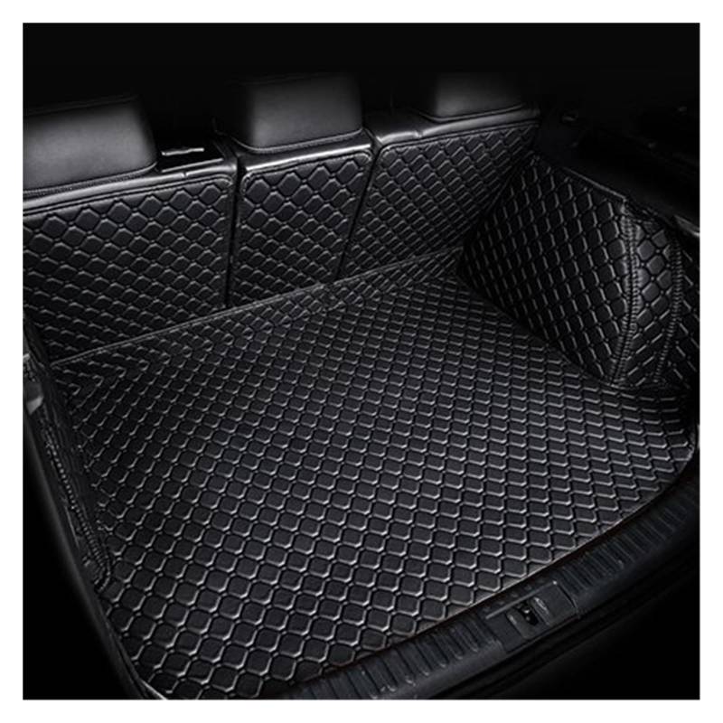 Kofferraummatten Für A3 Limousine 2014 2015 2016 2017 2018 2019 2020 PU Leder Kofferraum Matte Liner Boot Fracht Wasserdicht Teppich Schlamm Kofferraumschutz(L- Black) von APNWVFO