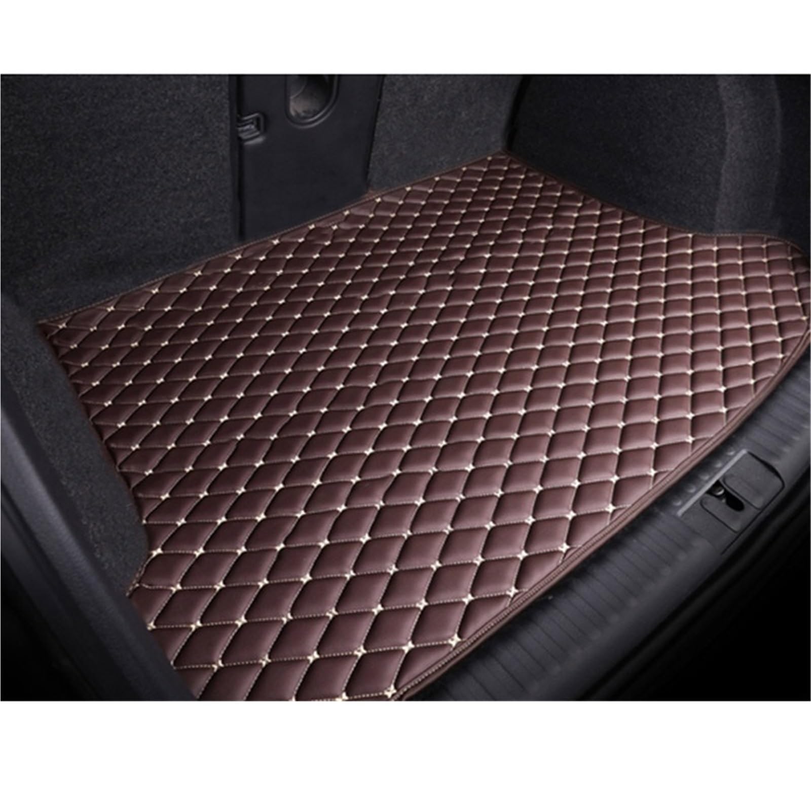 Kofferraummatten Für BYD Qin L MK3 2024 2025 2026 2027 Kofferraum Matte Wasserdicht Pad Auto Hinten Stamm Matten Boot Tablett Teppich Schlamm Kofferraumschutz(G- Dark Brown) von APNWVFO