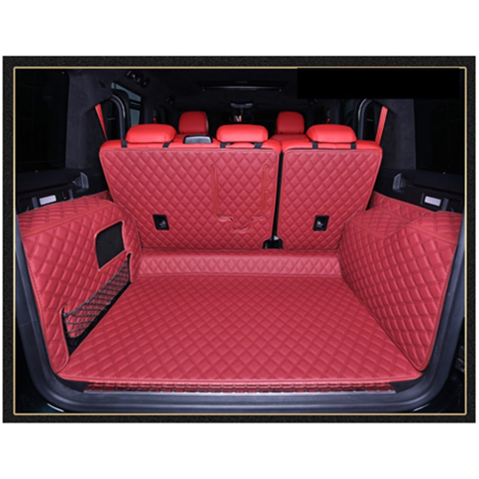 Kofferraummatten Für Benz G63 G 63 Für AMG W464 2019 2020 2021 2022 Auto Stamm Matten Boot Teppiche Cargo-Liner Matte Kofferraumschutz(C- Wine red) von APNWVFO