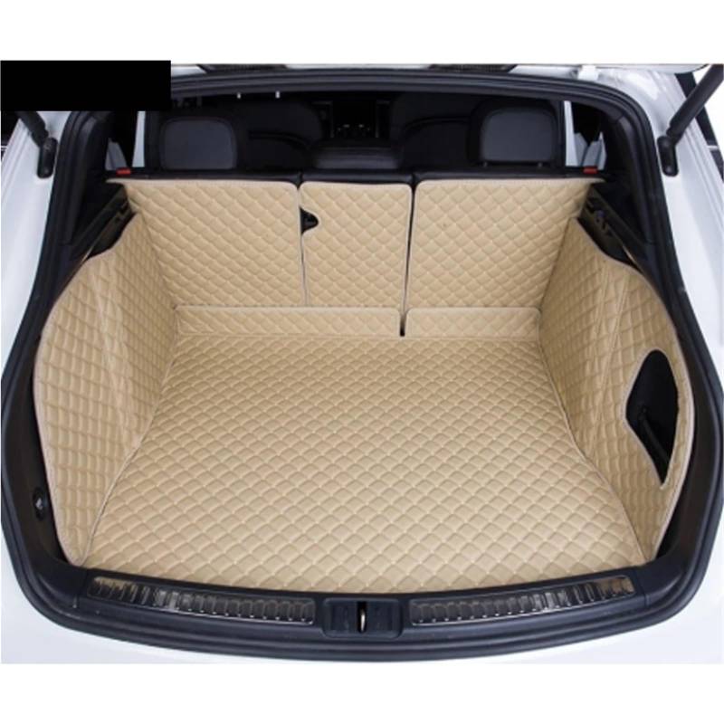 Kofferraummatten Für Cayenne 957 2006 2007 2008 2009 2010 Vollständiger Satz Kofferraummatten wasserdichte Kofferraumteppiche Cargo-Liner-Matte Kofferraumschutz(D- Full Cover) von APNWVFO