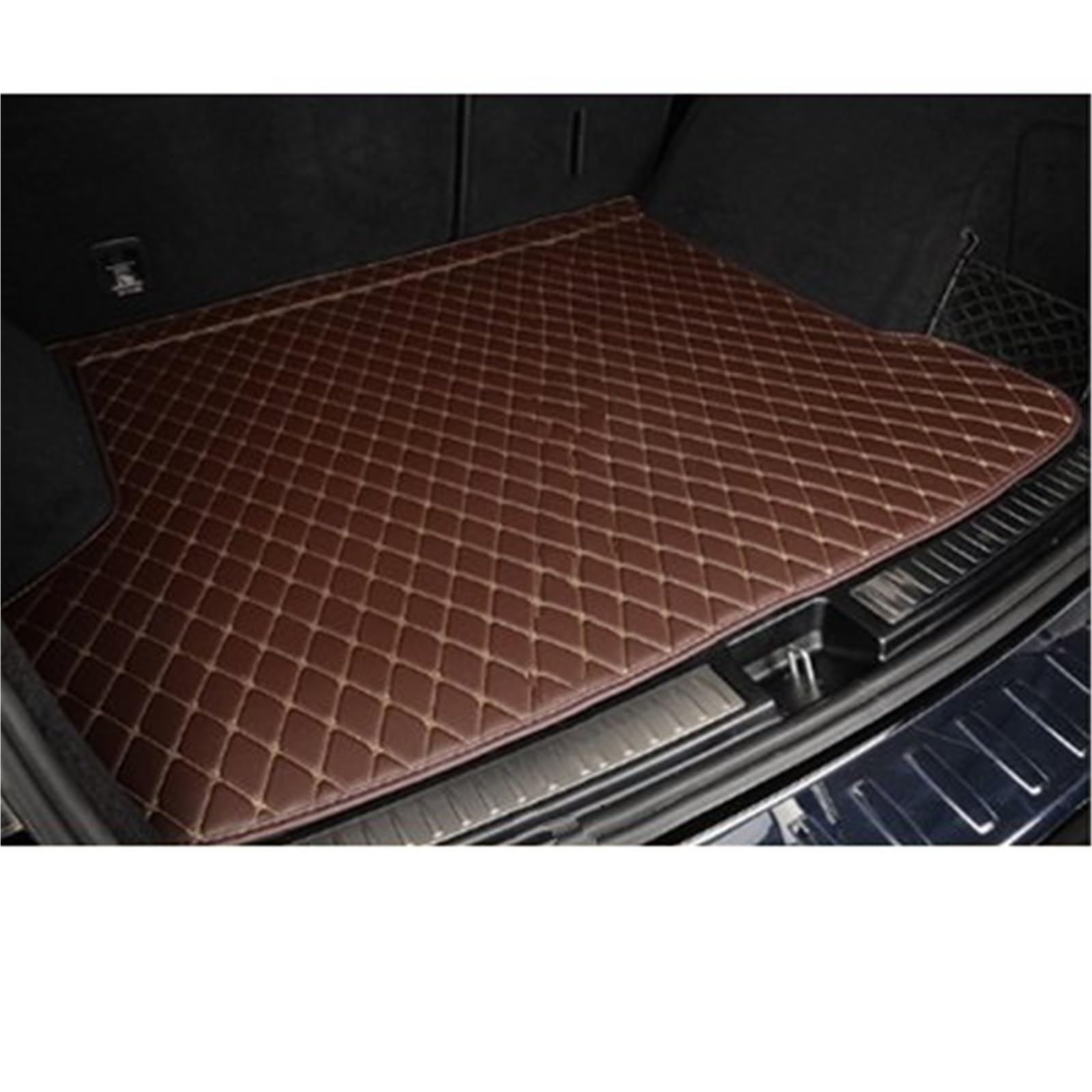 Kofferraummatten Für Chevrolet Für Captiva 7 Sitze 2014 2015 2016 2017 Auto Stamm Matten Auto Cargo-Liner Pads Auto Kofferraum Teppich Kofferraumschutz(Coffee) von APNWVFO