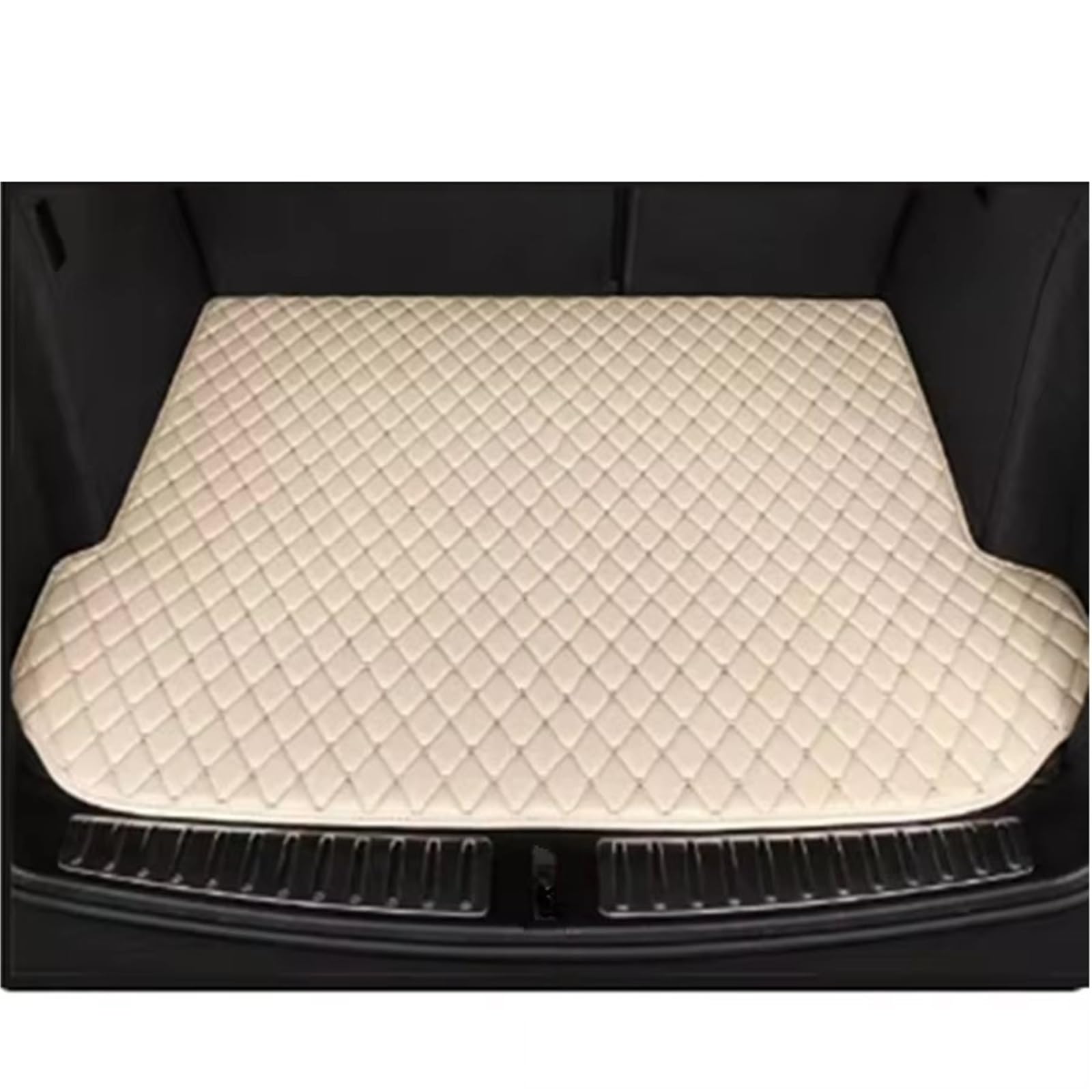 Kofferraummatten Für Chevrolet Für Monza 2024 2023 2022 2021 2020 2019 Auto Stamm Matten Hinten Stamm Tablett Liner Cargo-Pads Kofferraumschutz(Beige) von APNWVFO