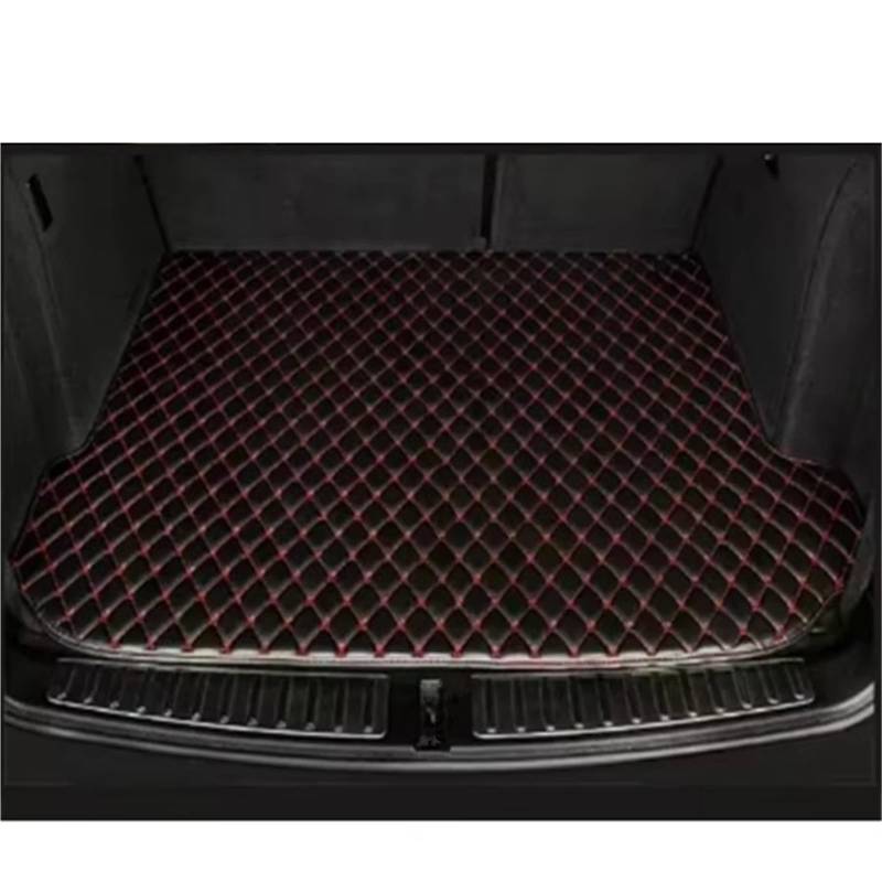 Kofferraummatten Für Chevrolet Für Monza 2024 2023 2022 2021 2020 2019 Auto Stamm Matten Hinten Stamm Tablett Liner Cargo-Pads Kofferraumschutz(Black red) von APNWVFO