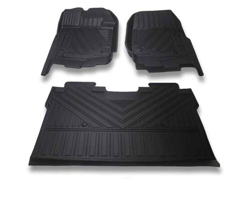 Kofferraummatten Für Ford Für F150 2014 2015 2016 2017 2018 2019 2020 Auto Gummi Fußmatten Stamm Matte Zubehör Kofferraumschutz(Floor mat) von APNWVFO