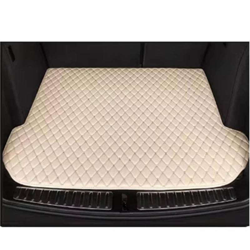 Kofferraummatten Für Hyundai Für Sonata 2009 Auto Stamm Matten Hinten Stamm Tablett Liner Fracht Fuß Pads Kofferraumschutz(Beige) von APNWVFO