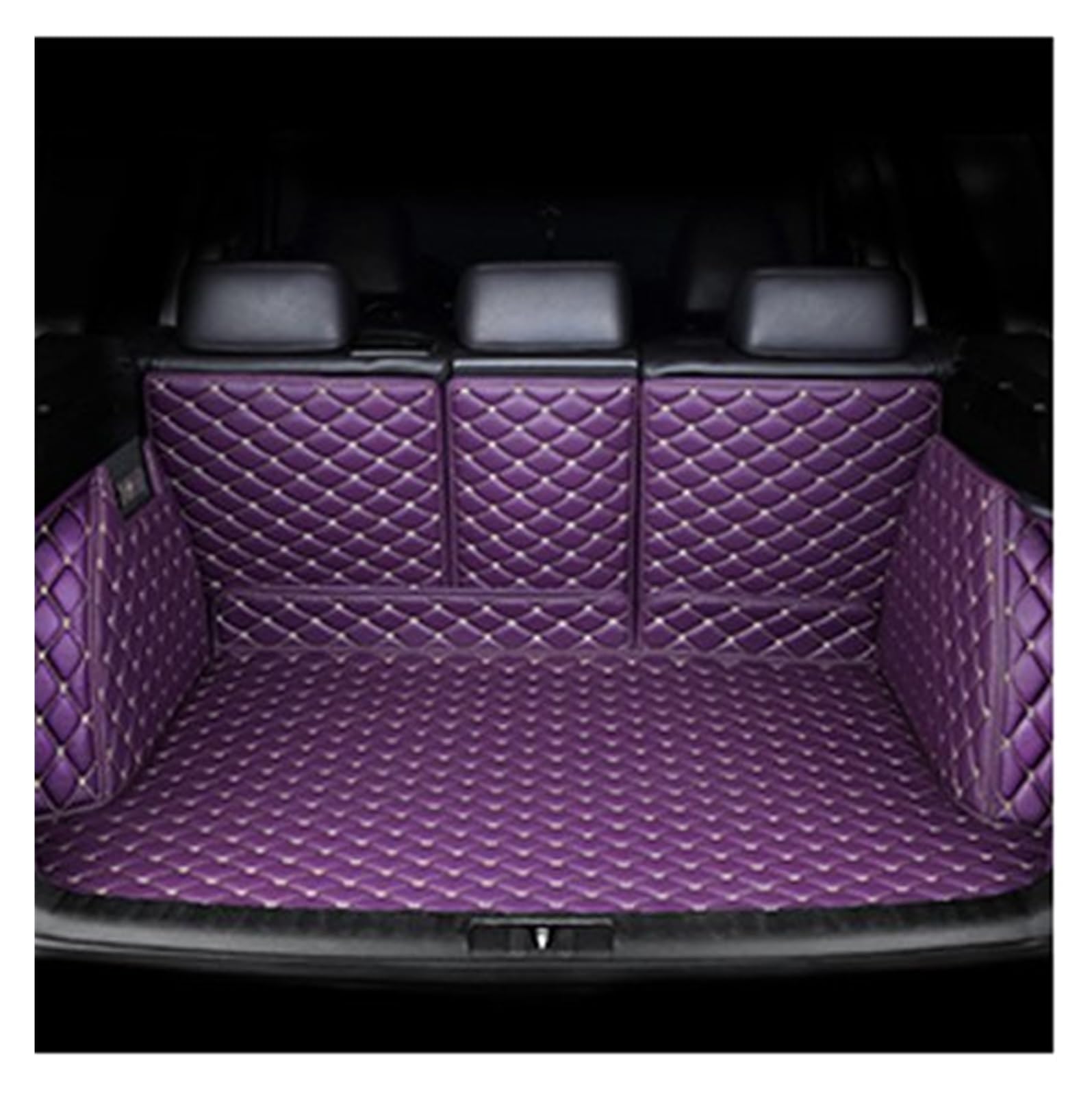 Kofferraummatten Für Land Für Rover Für Range Für Rover Für Evoque 2012 2013 2014 2015 SUV 4 Türen Auto Stamm Matten Trun Teppiche Kofferraumschutz(Purple) von APNWVFO