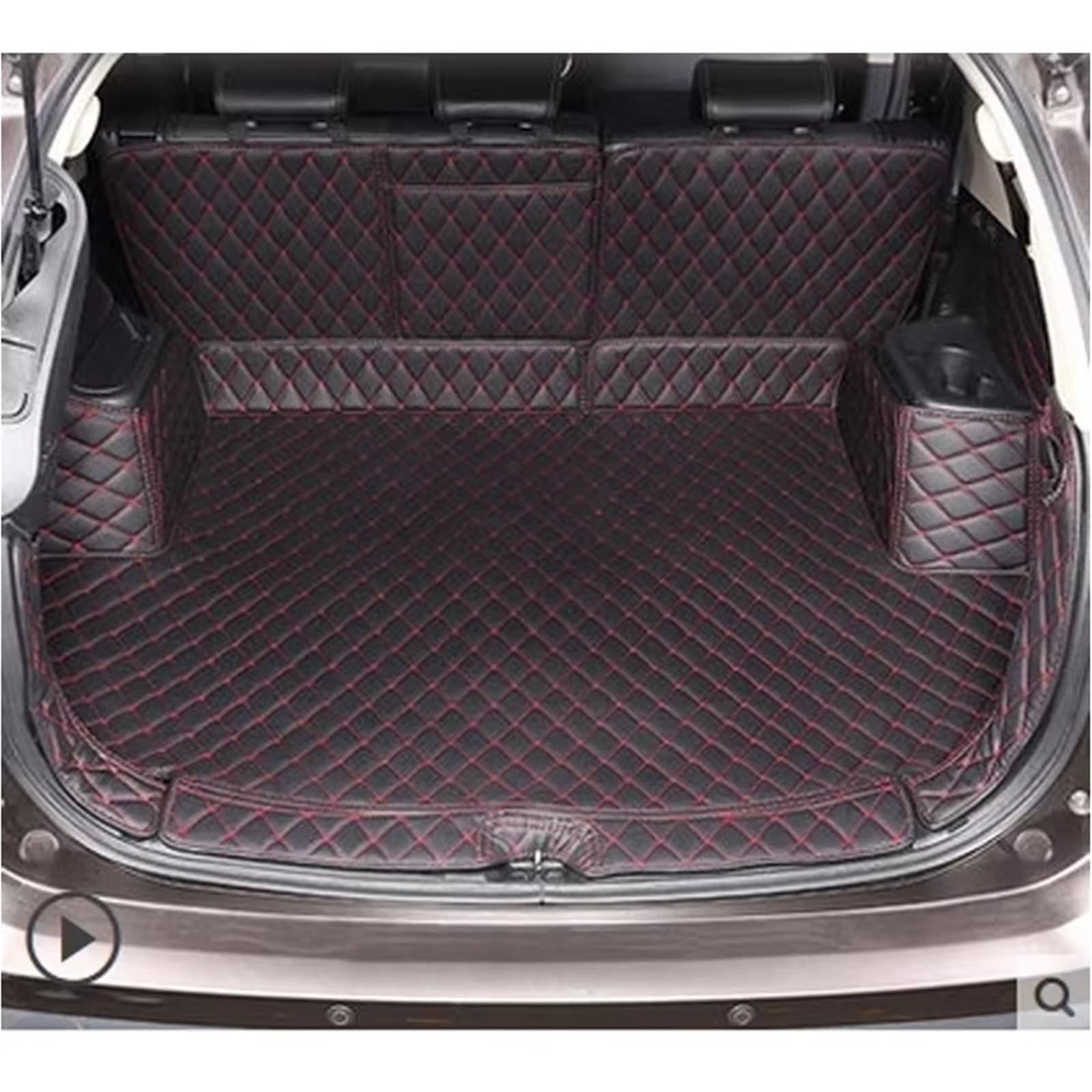 Kofferraummatten Für Mitsubishi Für Outlander 2013 2014 2015 2016 2017 2018 2019 2020 5 Sitze Auto Stamm Matten Boot Teppiche Cargo-Liner Gepäck Kofferraumschutz(B-) von APNWVFO