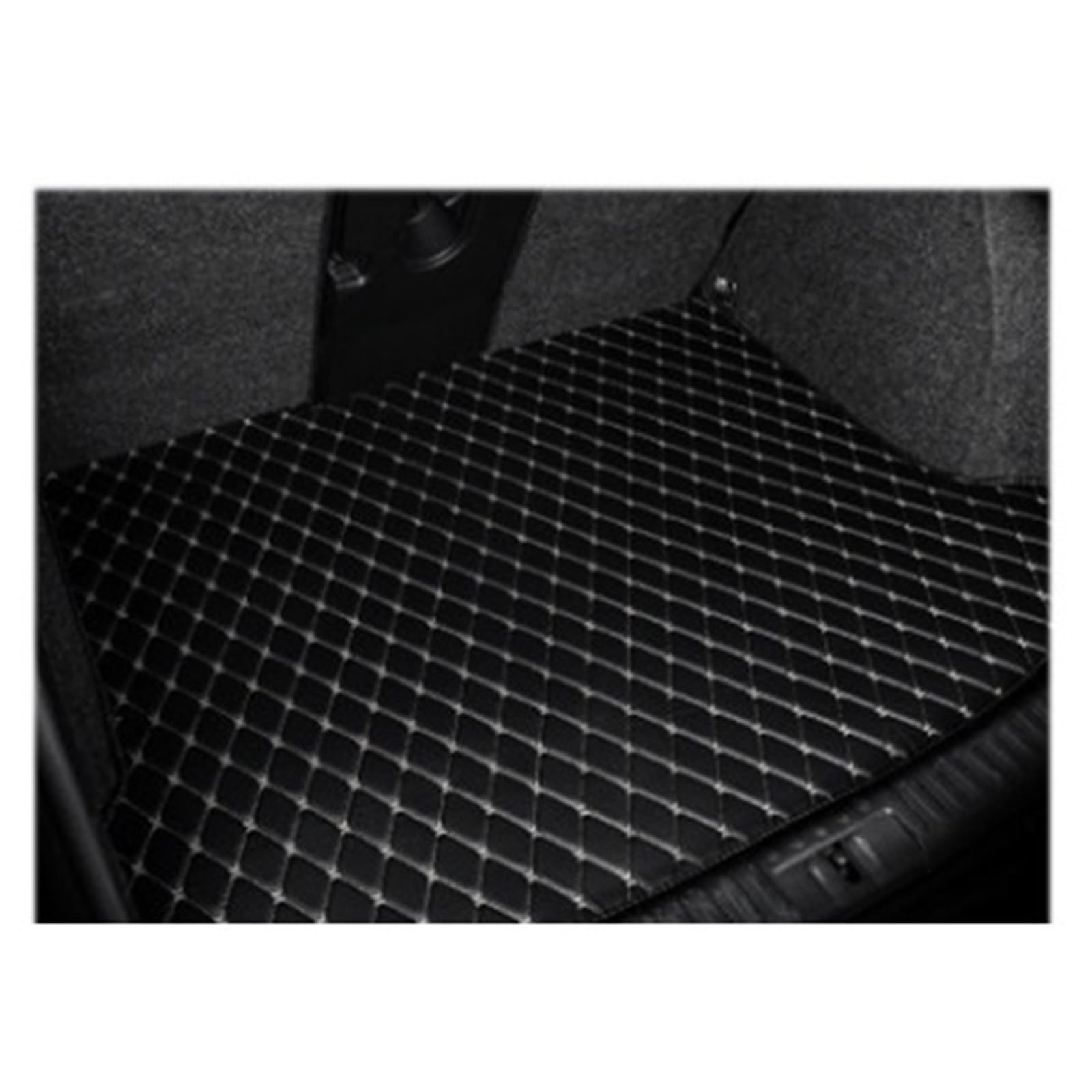 Kofferraummatten Für Nissan Für Juke F15 2010 2011 2012 2013 2014 2015 2016 2017 2018 Leder Kofferraum Matte Cargo-Liner Boot Pad Kofferraumschutz(F- Black beige) von APNWVFO