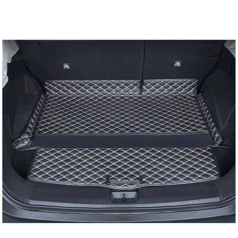 Kofferraummatten Für Nissan Für X Trail Epower Für Rogue T33 2021 2022 2023 2024 Kofferraum Matte Wasserdichte Boot Mat Liner Fracht Trunk Fach Teppich Gepäck Pad Kofferraumschutz(Black Beige,21-24 7S von APNWVFO