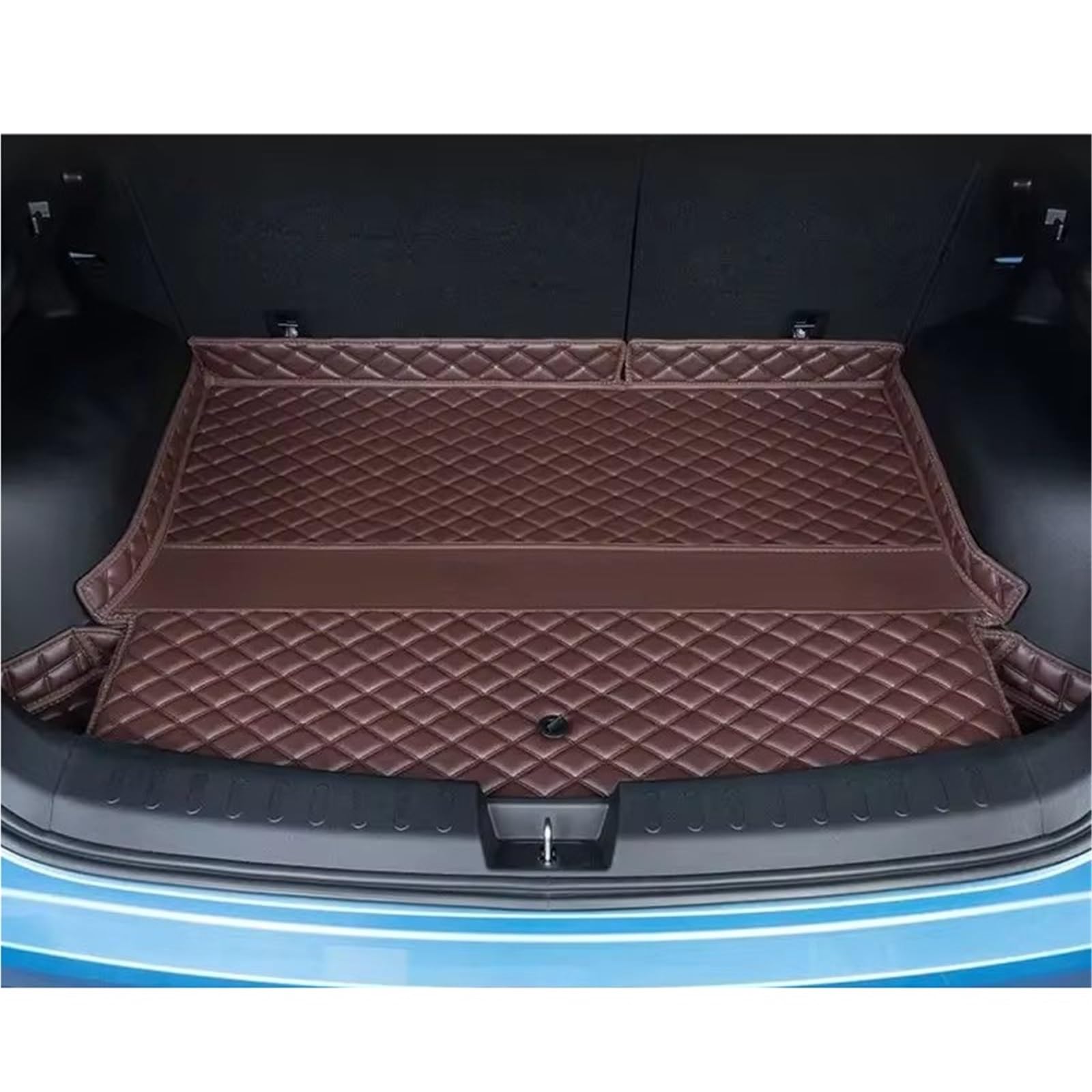 Kofferraummatten Für Nissan Für X Trail Epower Für Rogue T33 2021 2022 2023 2024 Kofferraum Matte Wasserdichte Boot Mat Liner Fracht Trunk Fach Teppich Gepäck Pad Kofferraumschutz(Coffee,21-24 5Seat F von APNWVFO