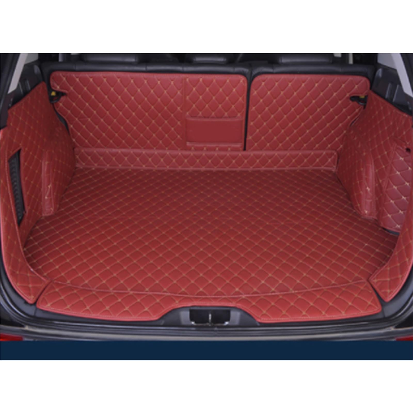 Kofferraummatten Für Subaru XV 2012 2013 2014 2015 2016 2017 2019 2020 2021 Leder Auto Stamm Matten Cargo-Liner Zubehör Innen Boot Kofferraumschutz(Red) von APNWVFO