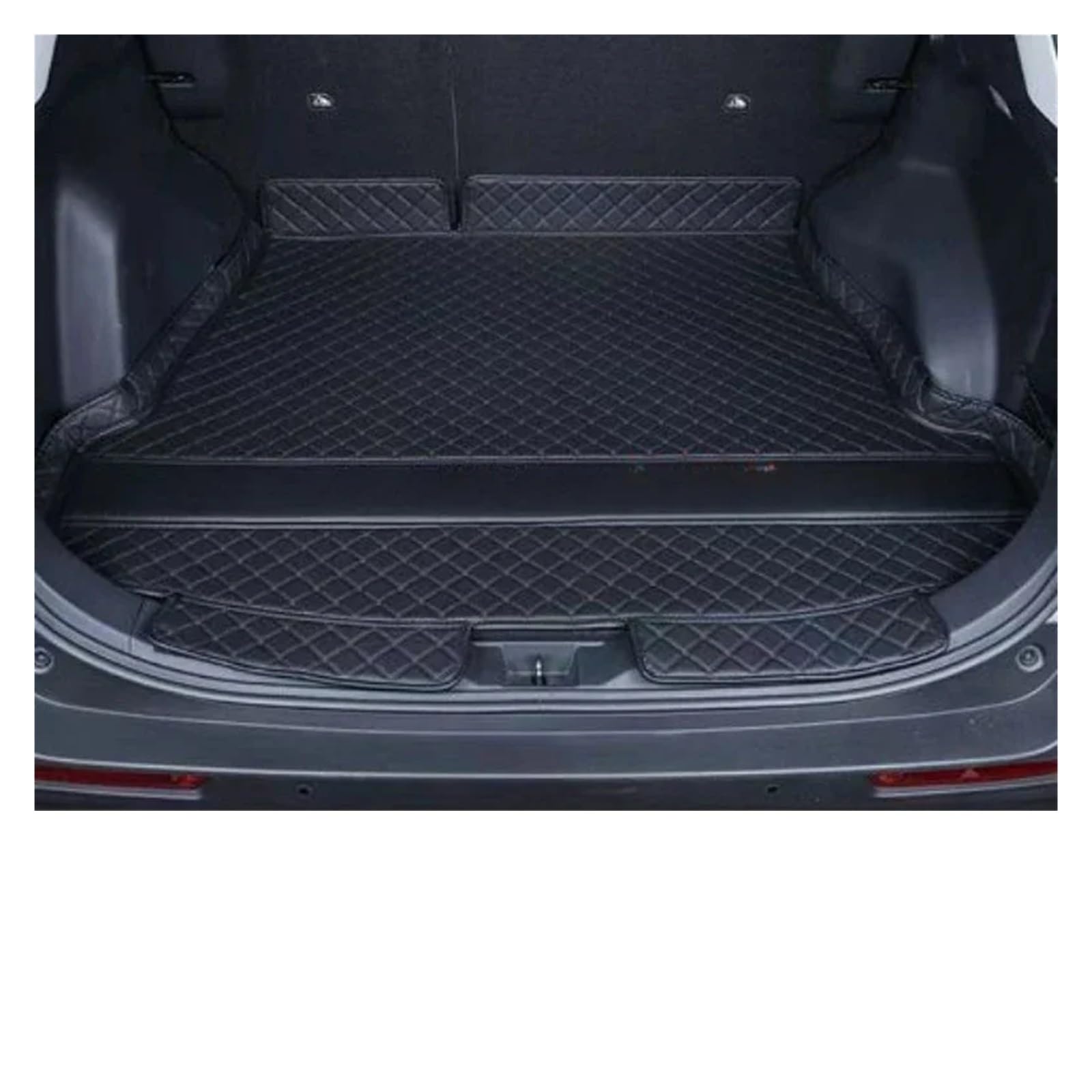 Kofferraummatten Für Toyota Für RAV4 2020 2021 2022 2023 2024 Benzin Version Hinten Cargo Liner Boot Tablett Stamm Matte Gepäck Boden Teppich Fach Wasserdicht Kofferraumschutz(F- Main Pad Black) von APNWVFO