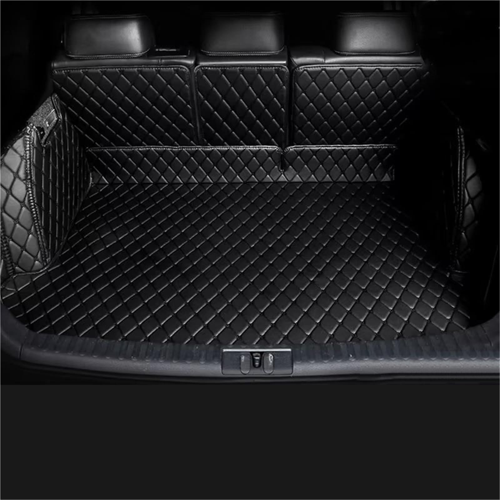 Kofferraummatten Für X3 G01 20i 2018 2019 2020 Leder Kofferraum Matte Stamm Boot Mat Liner Pad Fracht Pad Teppich Schwanz Cargo Liners Kofferraumschutz(M- Black beige) von APNWVFO