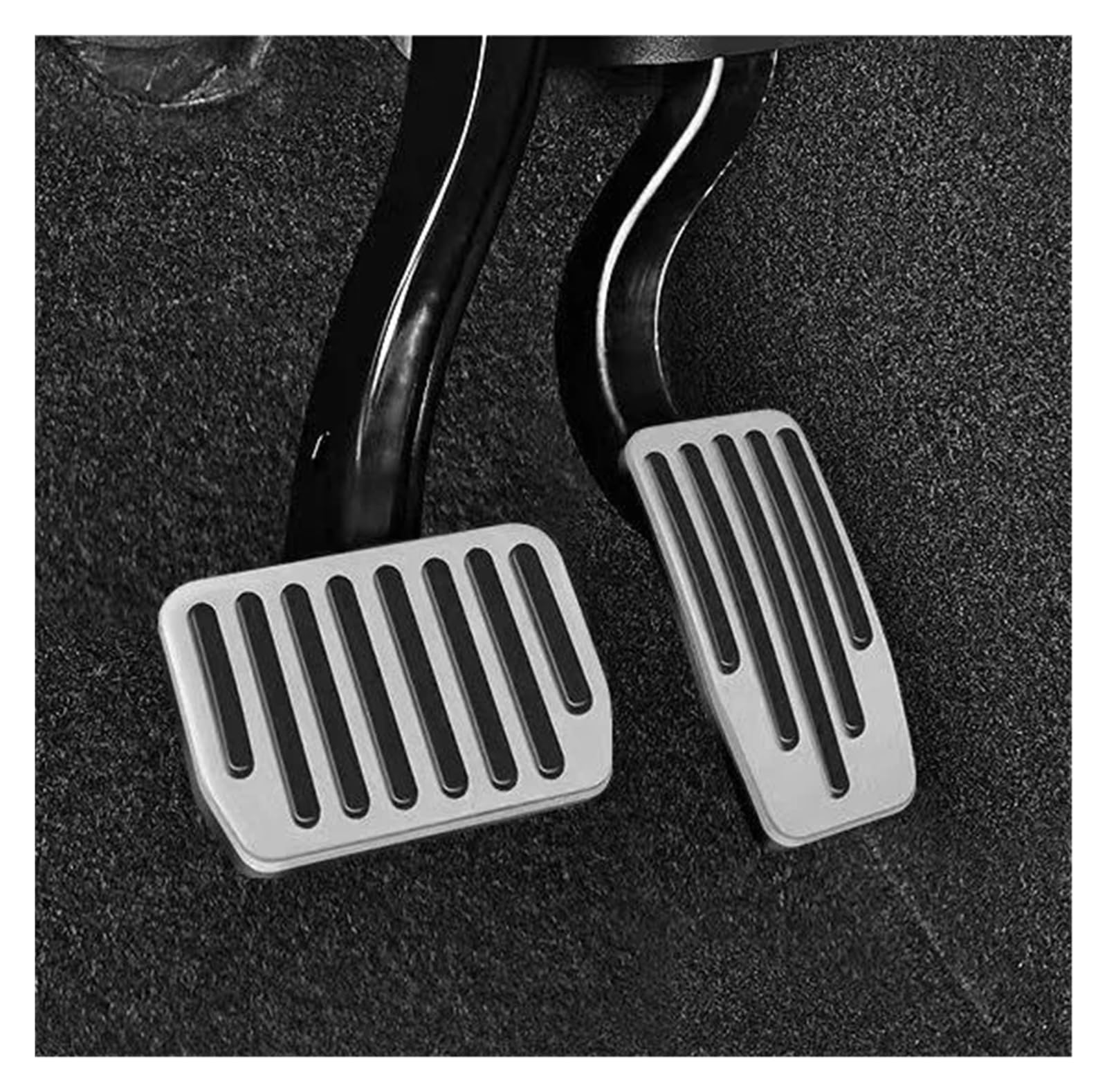 Pedalauflage Für Tesla Für Modell 3 Y Anti Slip Accelerator Bremse Rest Pedal Auto Fuß Pedal Pads Abdeckungen Auto Pedale Abdeckung(Silvery) von APNWVFO