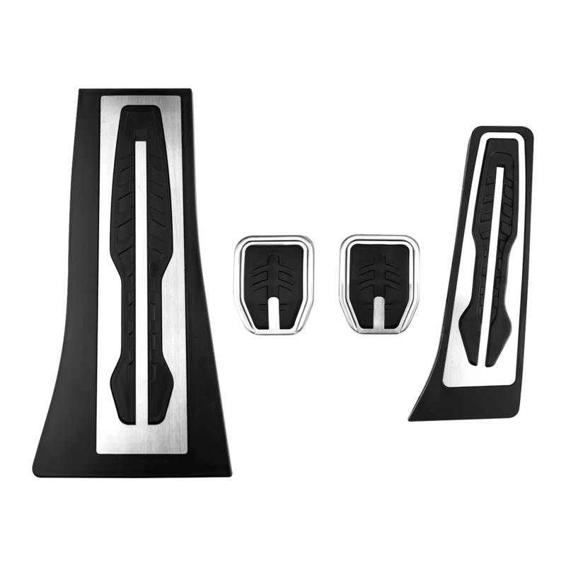 Pedalauflage Für X5 X6 F15 F16 E70 E71 E72 M 2008-2022 LHD Gas Accelerator Bremse Fußstütze Pedal Pad Abckung Kit Zubehör Auto Pedale Auto Pedale Abdeckung(MT with Rest) von APNWVFO