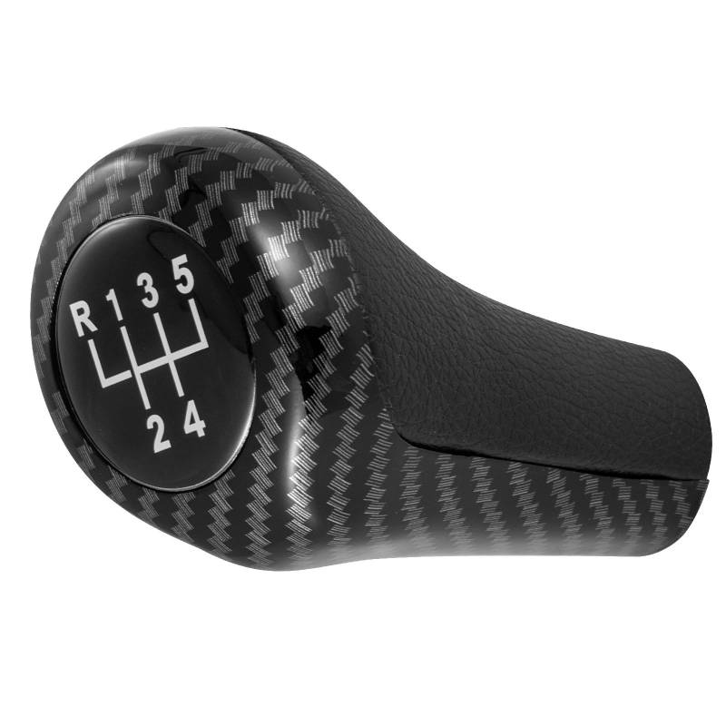 Schaltknäufe Für 3 5 6 Serie E30 E36 E46 E53 E60 E61 E63 E65 E83 E87 E90 E91 E92 X1 X3 x5 Carbon Fiber Schaltknauf Schaltknüppel(5 Speed Carbon Fiber) von APNWVFO