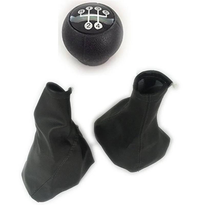 Schaltknäufe Für Opel Für Corsa B 93-00 C 2001-2006 Schalthebelmanschette Und Handbremse Autoparkhandbremsmanschette Und Schaltknauf Schaltknüppel(3pcs) von APNWVFO