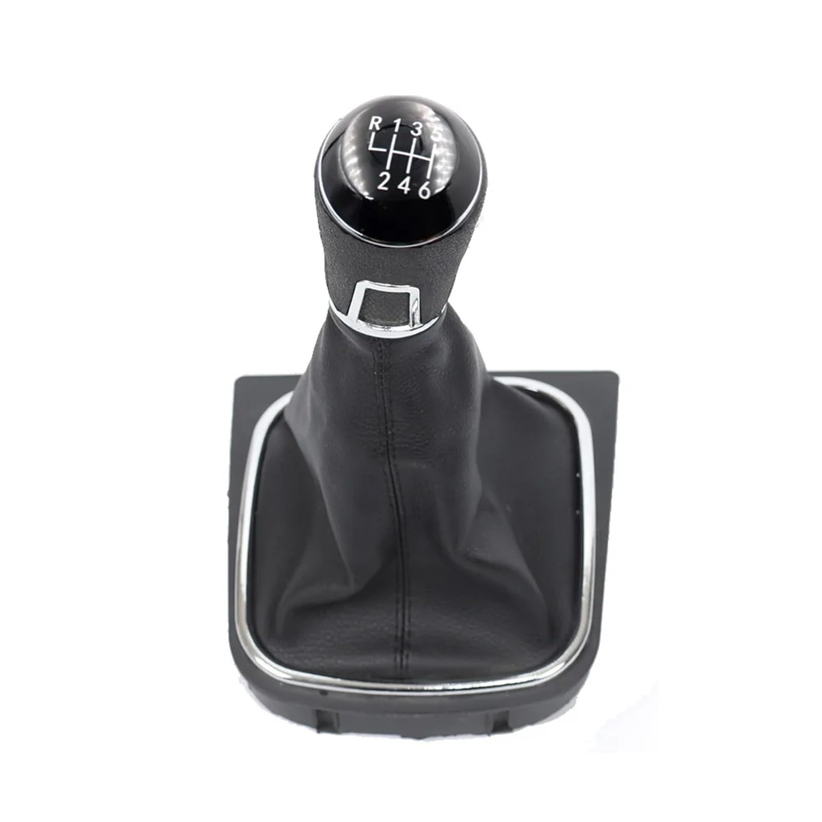 Schaltknäufe Für Vw Für Golf 6 Shifter 110Mm Loch Durchmesser Kugeln Innen Teile Auto 5 6 Geschwindigkeit Schaltknauf Shifter Shroud Schaltknüppel(Black 6 Speed) von APNWVFO