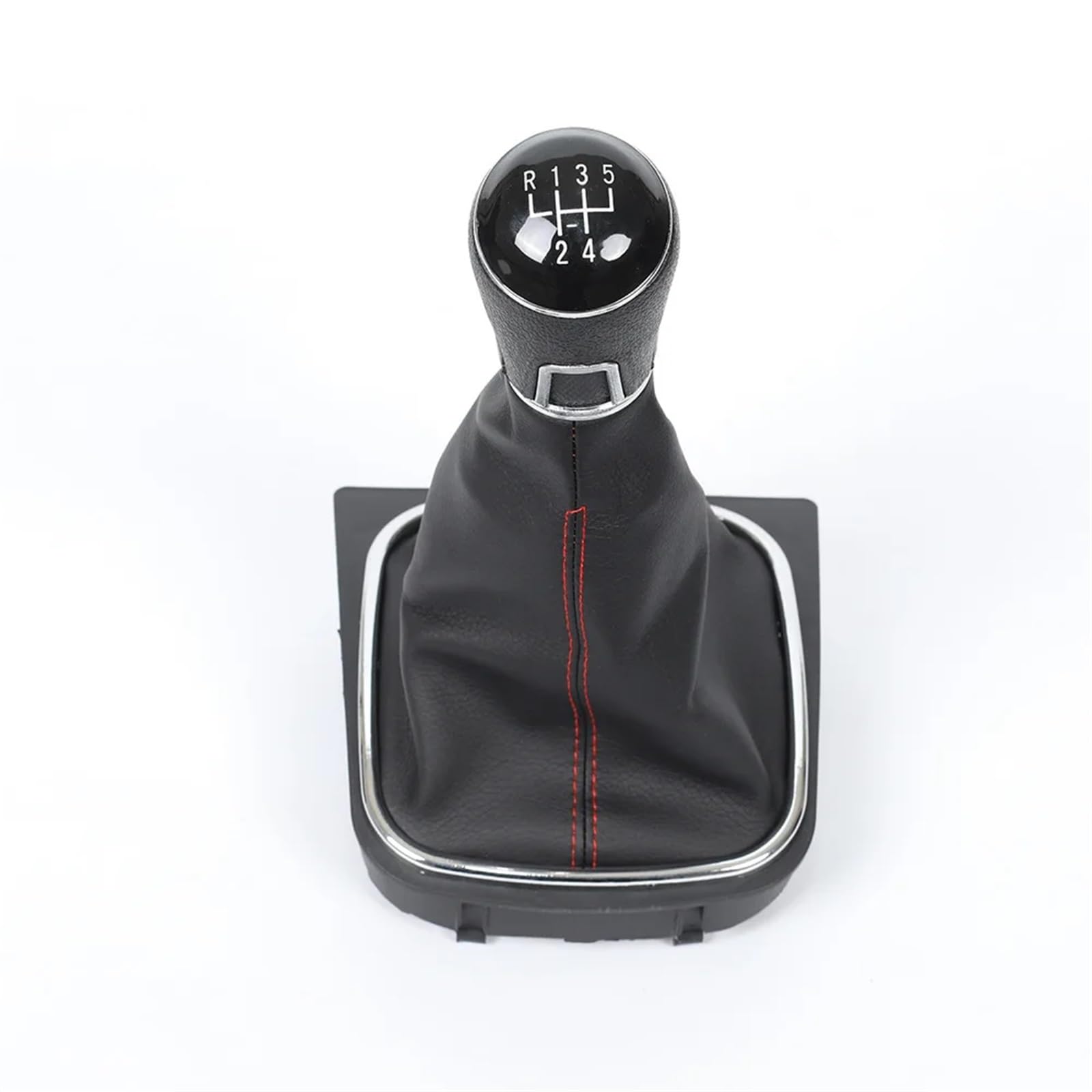 Schaltknäufe Für Vw Für Golf 6 Shifter 110Mm Loch Durchmesser Kugeln Innen Teile Auto 5 6 Geschwindigkeit Schaltknauf Shifter Shroud Schaltknüppel(Red 5 Speed) von APNWVFO