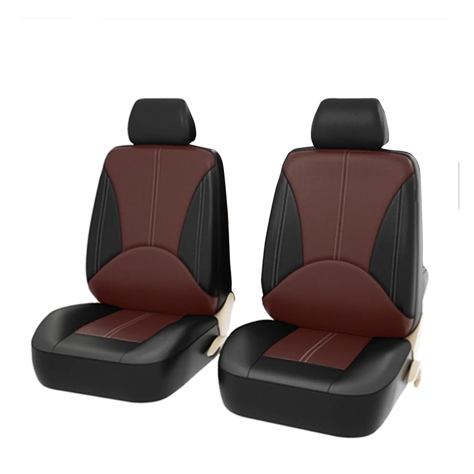 Sitzbezügesets Für Toyota Für Avalon Für Avensis Für Allion Für Auris Für Hybrid Für Crown Für RAV4 Für Alphard Für 4Runner Für Hilux Auto Sitzbezüge Autositzüberzug(2Seats-Brown) von APNWVFO