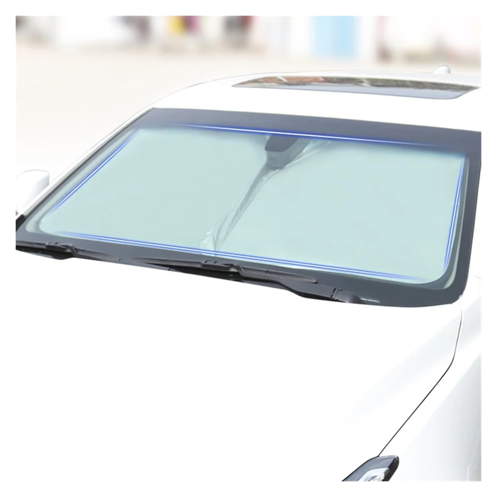 Sonnenschutz Autofenster Auto-Frontfenster-Sonnenschutz, Sonnenschutz, Windschutzscheiben-Visier, Klappbar, UV-Schutz, Vorhang, Styling-Zubehör Sonnenschutz Auto(Large Size) von APNWVFO