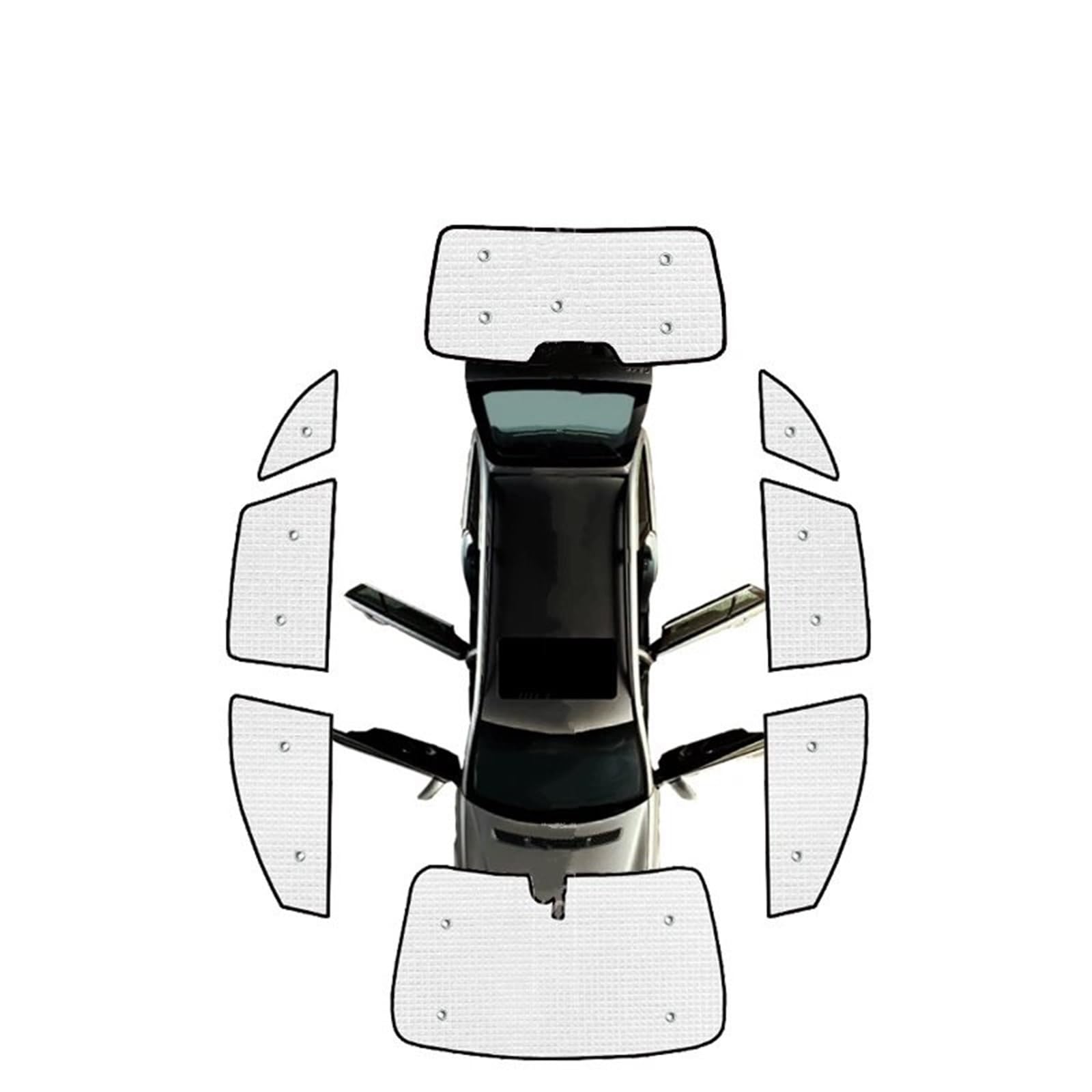 Sonnenschutz Autofenster Für Ford Für Edge U387 MK1 2007-2011 2012 2013 2014 Auto Sonnenschutz Windschutzscheiben Seitenfenster Visier Volle Abdeckungen Sonnenschirme Sonnenschutz Auto(All Sunshades von APNWVFO