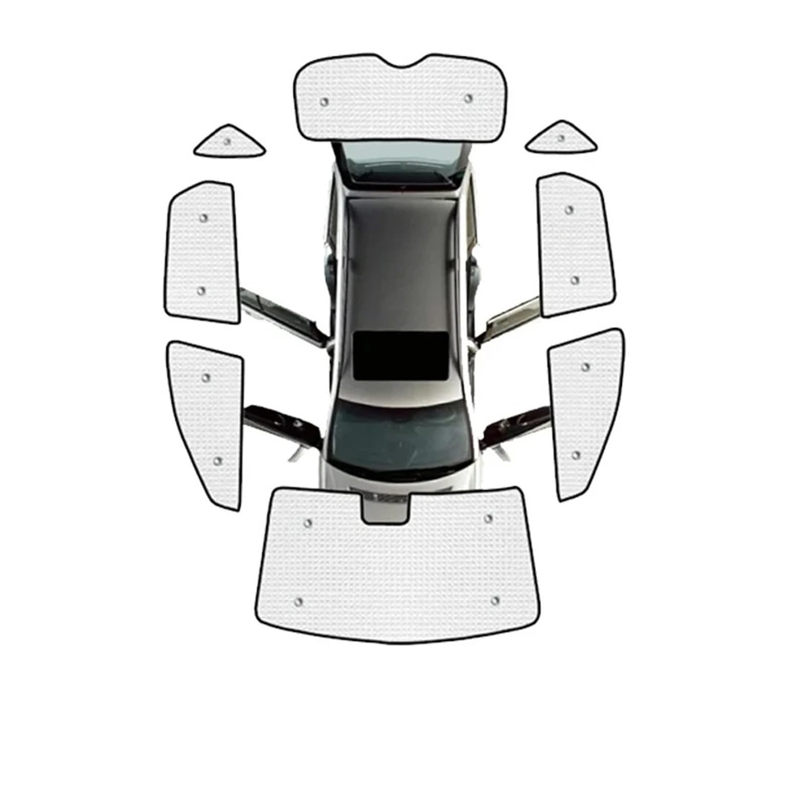 Sonnenschutz Autofenster Für Hyundai Für Tucson L NX4 LWB 2022 2023 2024 Windschutzscheibenvisier Fensterschattierung Anti-UV-Sonnenschutzabdeckung Auto-Sonnenschutz Sonnenschutz Auto(All Sunshades) von APNWVFO