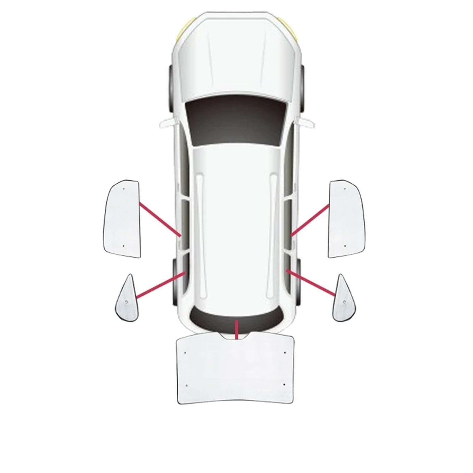 Sonnenschutz Autofenster Für Li Auto Für LiXiang Li L7 2023 2024 2025 Anti-UV-Sonnenfensterabdeckung Windschutzscheibenfenster-Sonnenschutz Auto-Vollabdeckungsvisier Sonnenschutz Auto(Rear Sunshades) von APNWVFO