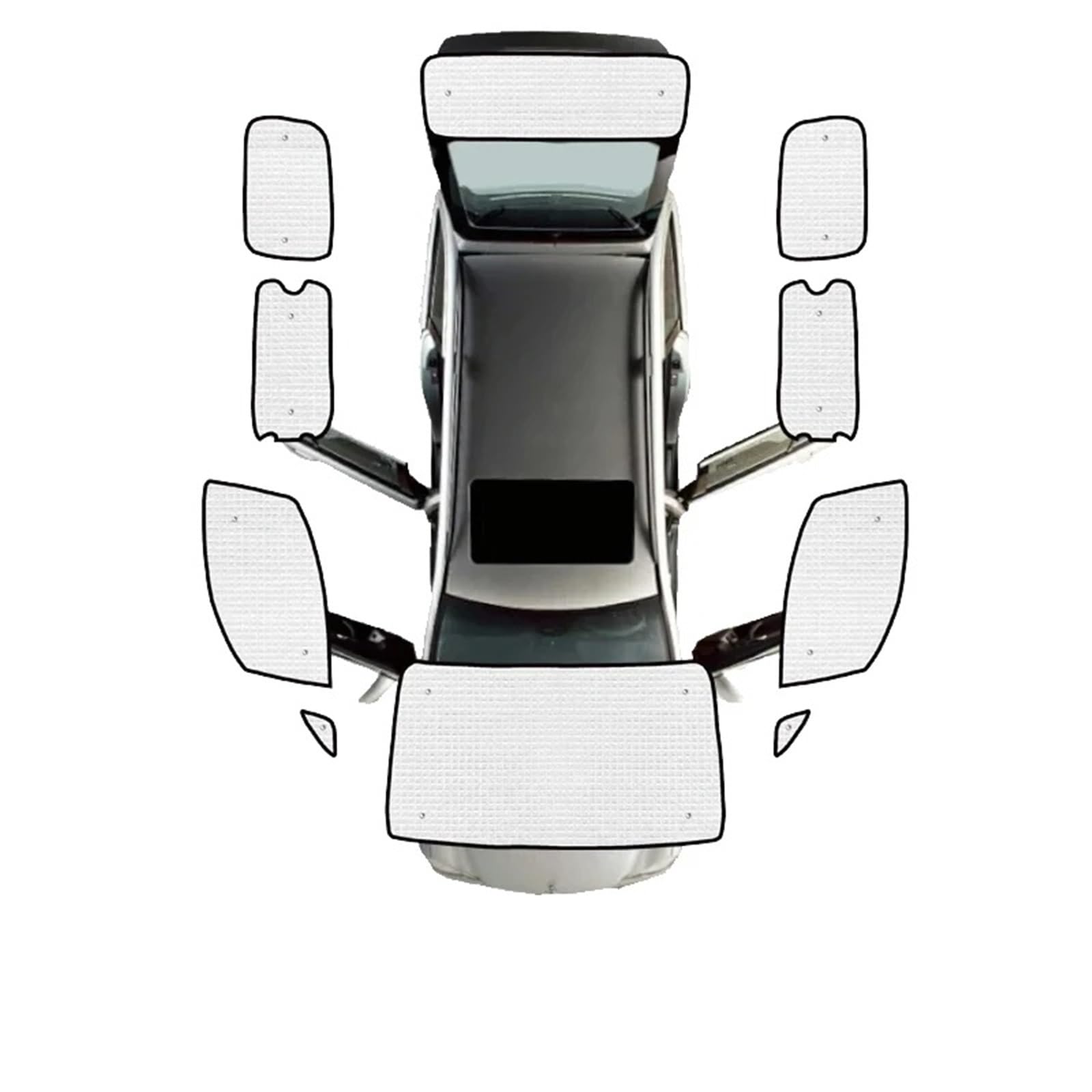 Sonnenschutz Autofenster Für Nissan NV200 M20 Für Evalia Für Vanette 2010-2016 2011 2012 Sonnenschutz Windschutzscheibenfenster Sonnenschutz Auto Vollabdeckung Visier Sonnenschutz Auto(All Sunshades) von APNWVFO