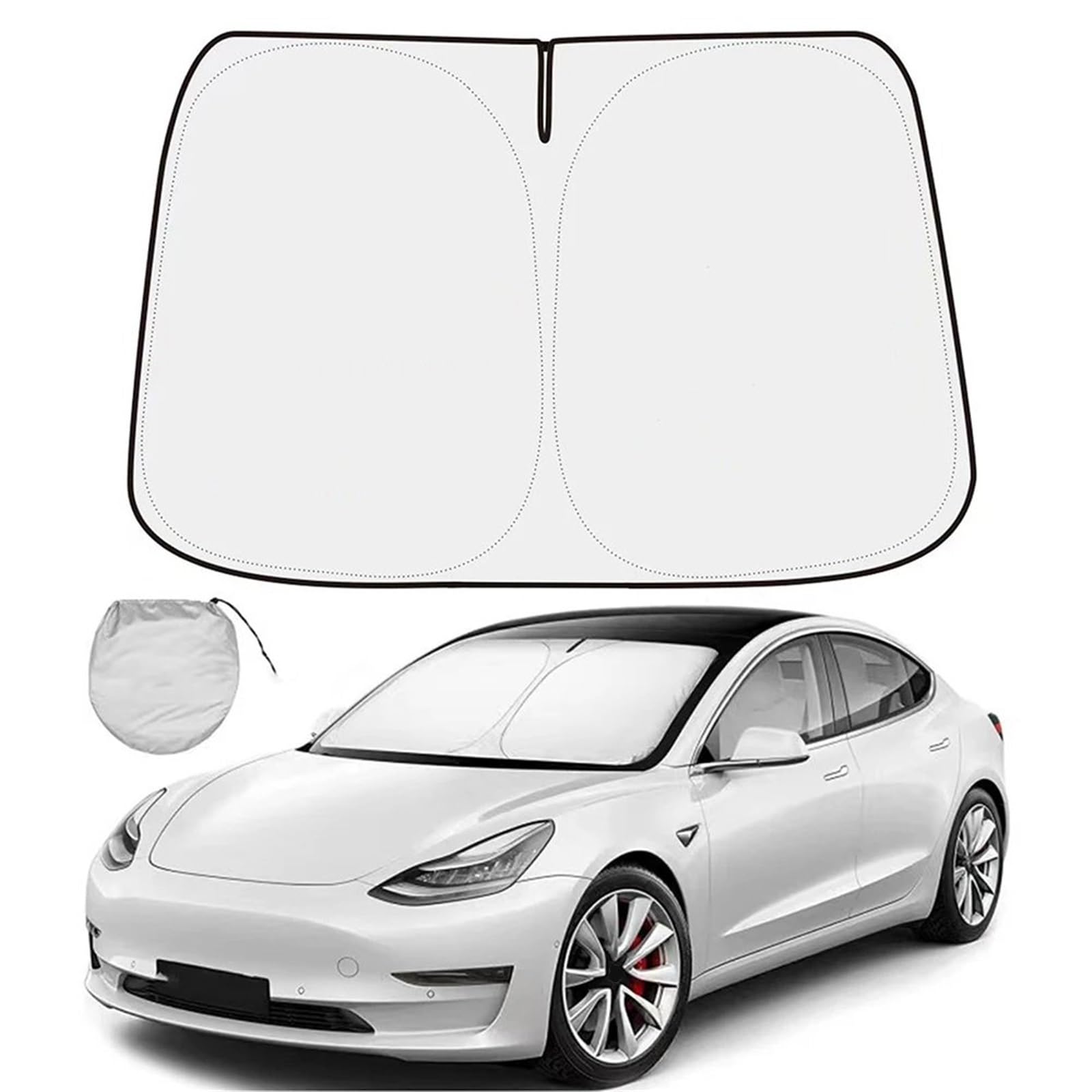 Sonnenschutz Autofenster Für Tesla Für Modell 3 Für Modell Y 2016-2023 UV-Strahlen Sonnenblende Schutz Frontscheibe Sonnenschutz Visier Auto Windschutzscheibe Sonnenschutz Sonnenschutz Auto von APNWVFO