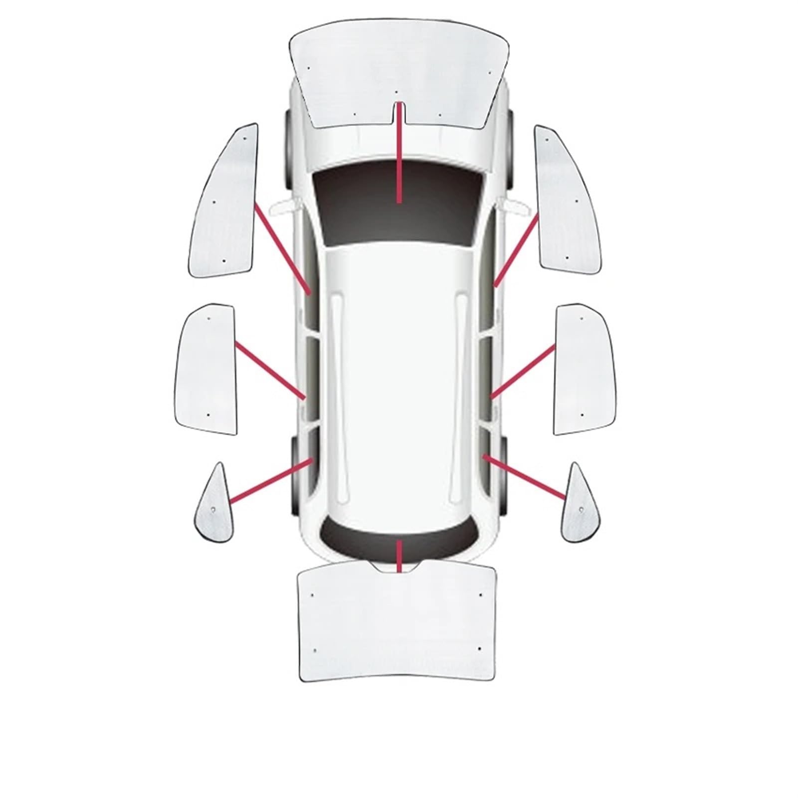 Sonnenschutz Autofenster Für Tesla Für Modell X 2022 2023 2024 Anti-UV-Sonnenfensterabdeckung Windschutzscheibenfenster-Sonnenschutz Auto-Vollabdeckungsvisier Sonnenschutz Auto(All Sunshades) von APNWVFO