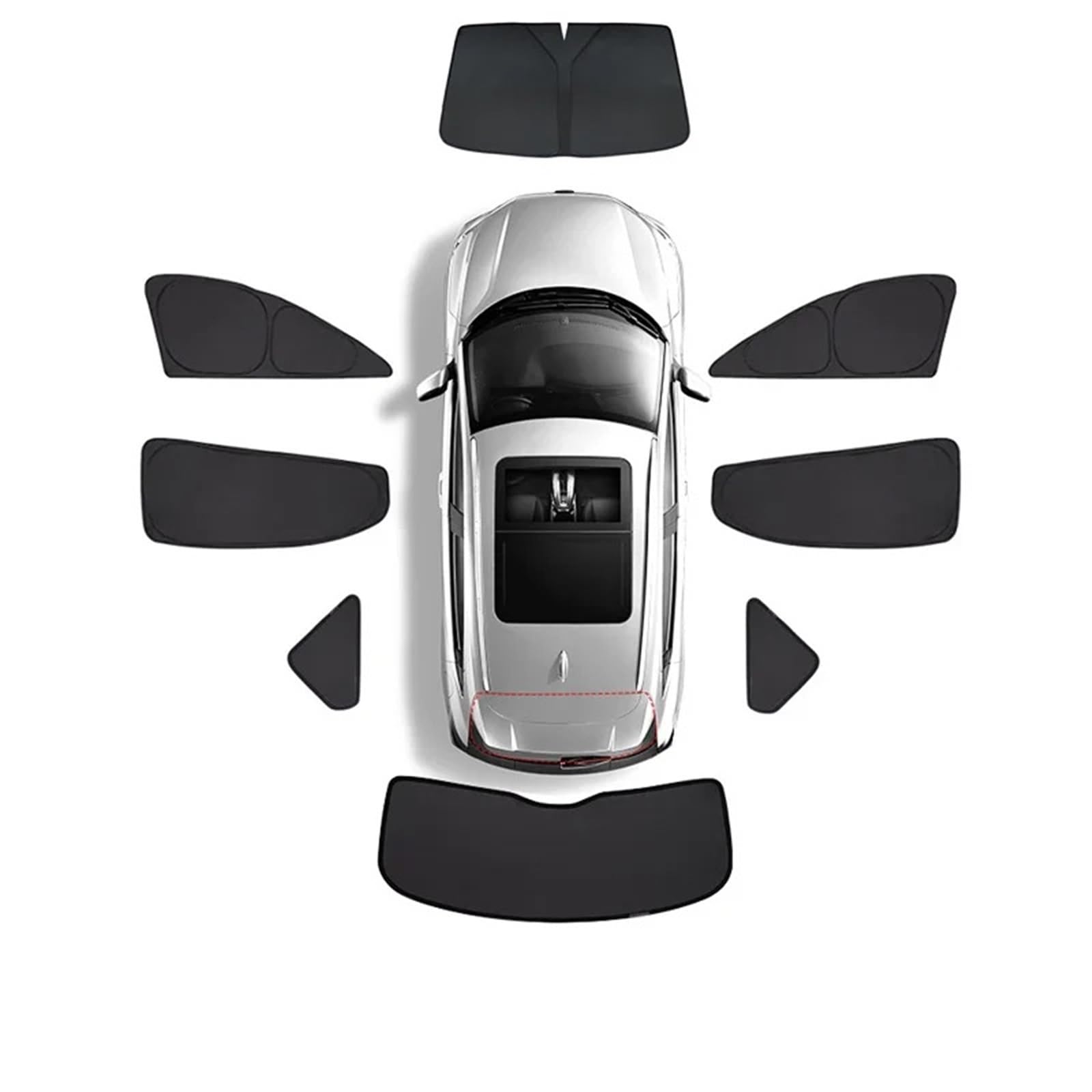 Sonnenschutz Autofenster Für VW Für Passat B8 Limousine 2014-2019 2020 2021 2022 Abdeckung Anti-UV Sonnenschiebedach Fenster Faltbares Visier Auto Privatsphäre Sonnenschirm Sonnenschutz Auto(All Win von APNWVFO