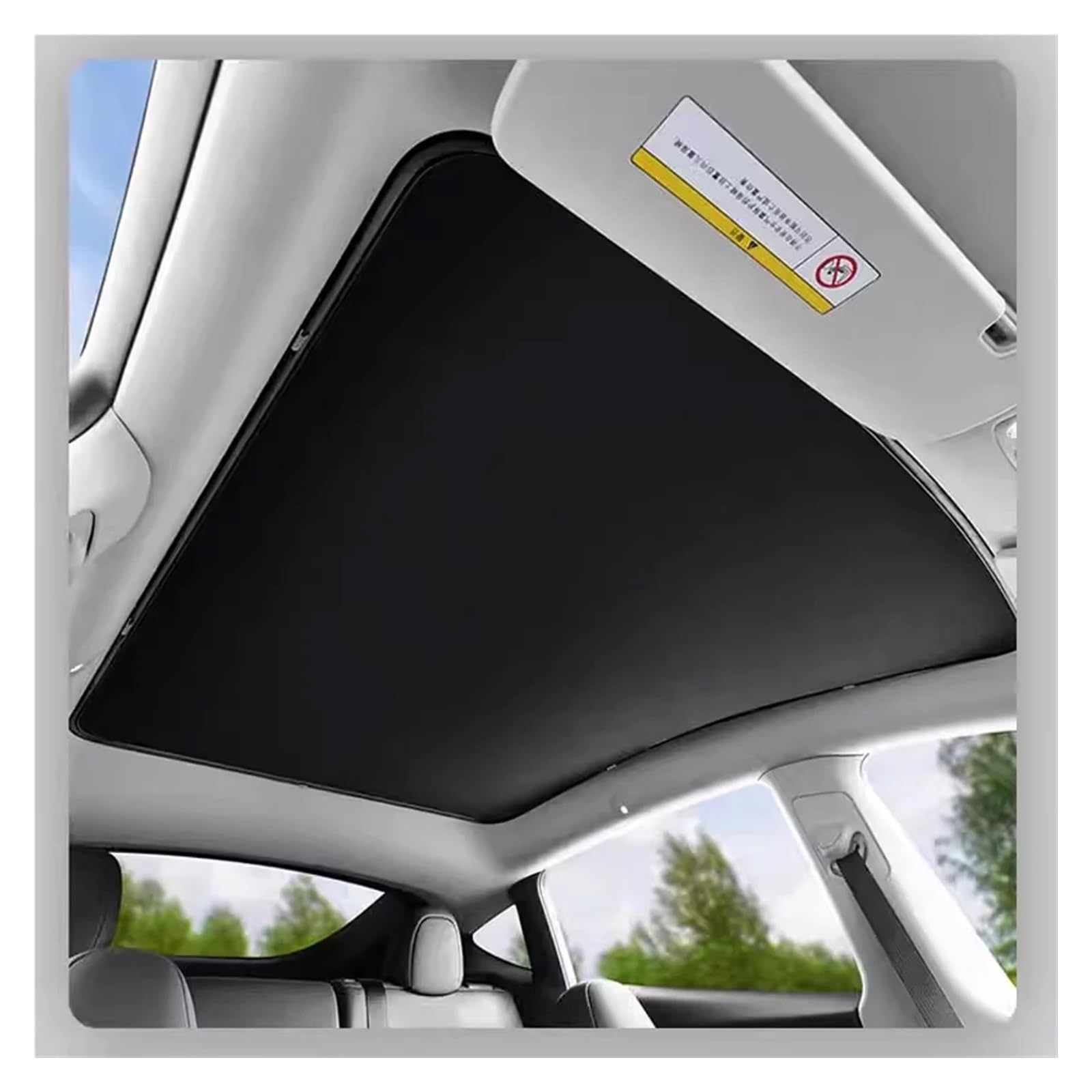 Sonnenschutz Autofenster Für Volvo EX30 2024 2025 2026 Auto EIS Tuch Schnalle Sonnenschutz Glas Dach Sonnenschirm Wärmedämmung Schiebedach Dachfenster UV Schützen Sonnenschutz Auto(Black 2pcs) von APNWVFO