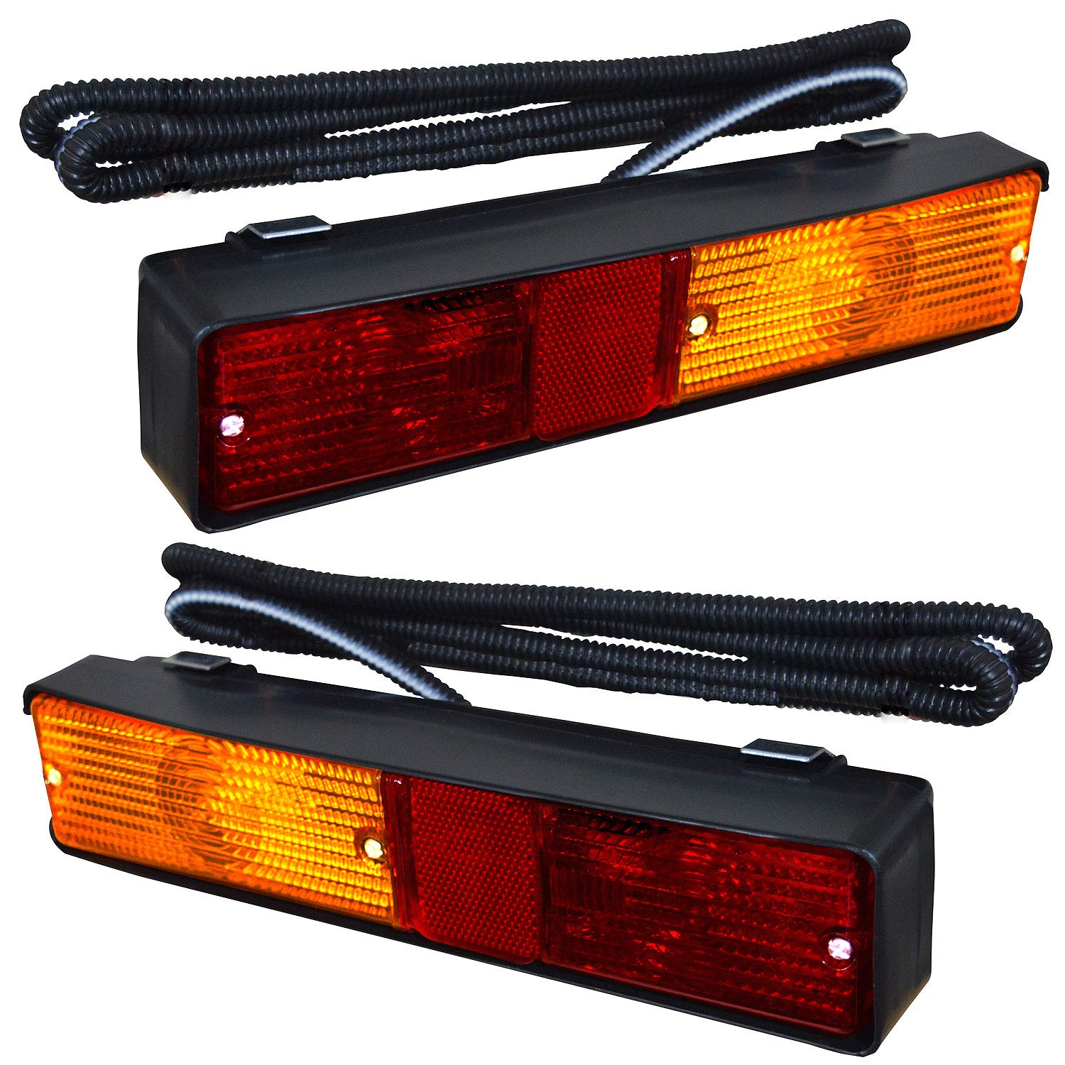 APSMOTIV -Blindesignaltraktor -Rücklichter 12 -V -Heck -Heckansiedler Blinker Leuchten Blinker Leuchte -Montage -Set für Massey Ferguson 300 Serie Traktor -Seitenanzeige von APSMOTIV